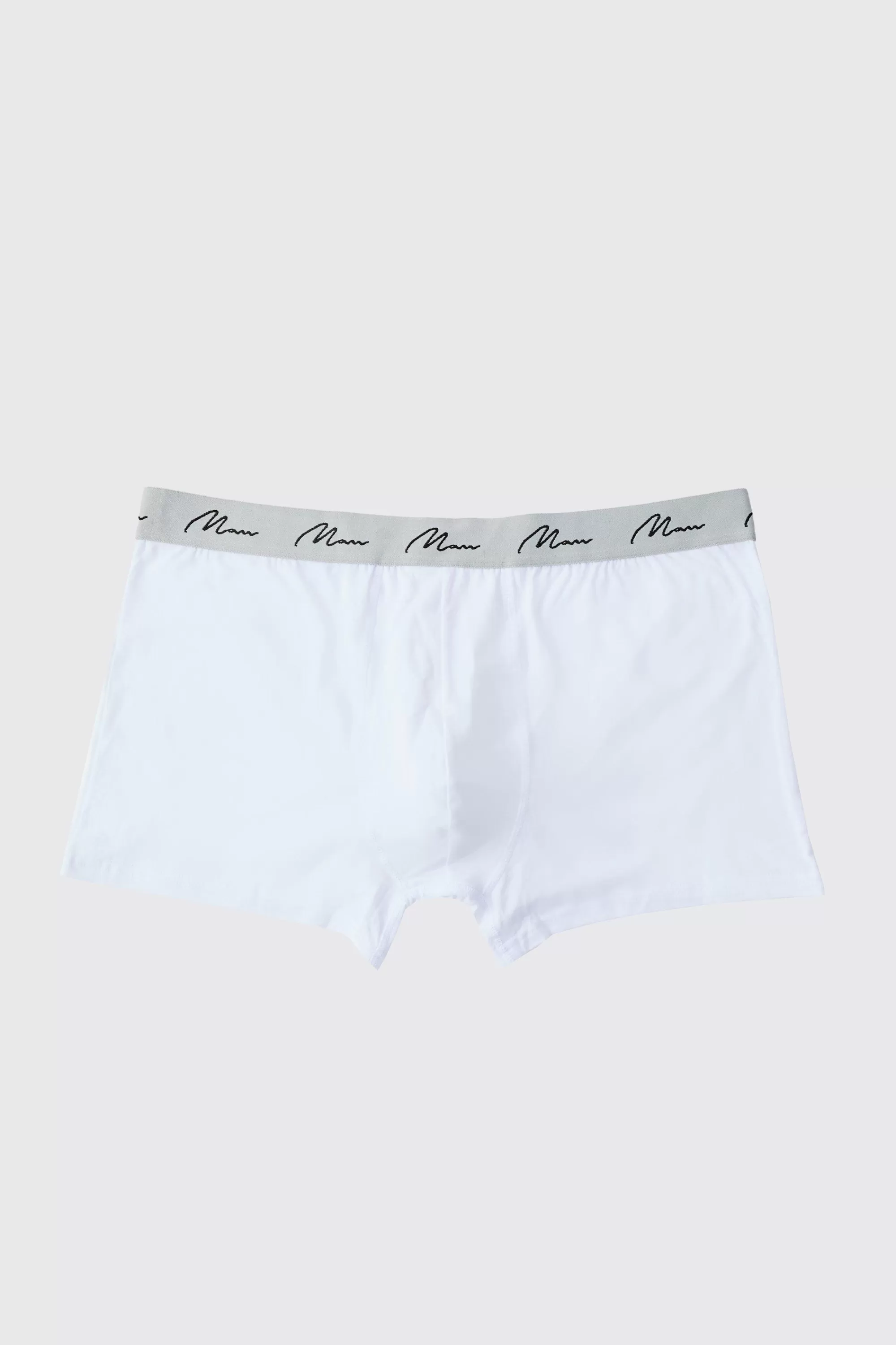 boohooMAN Plus Size 7 Pack Man Script Mixed Boxers | UK