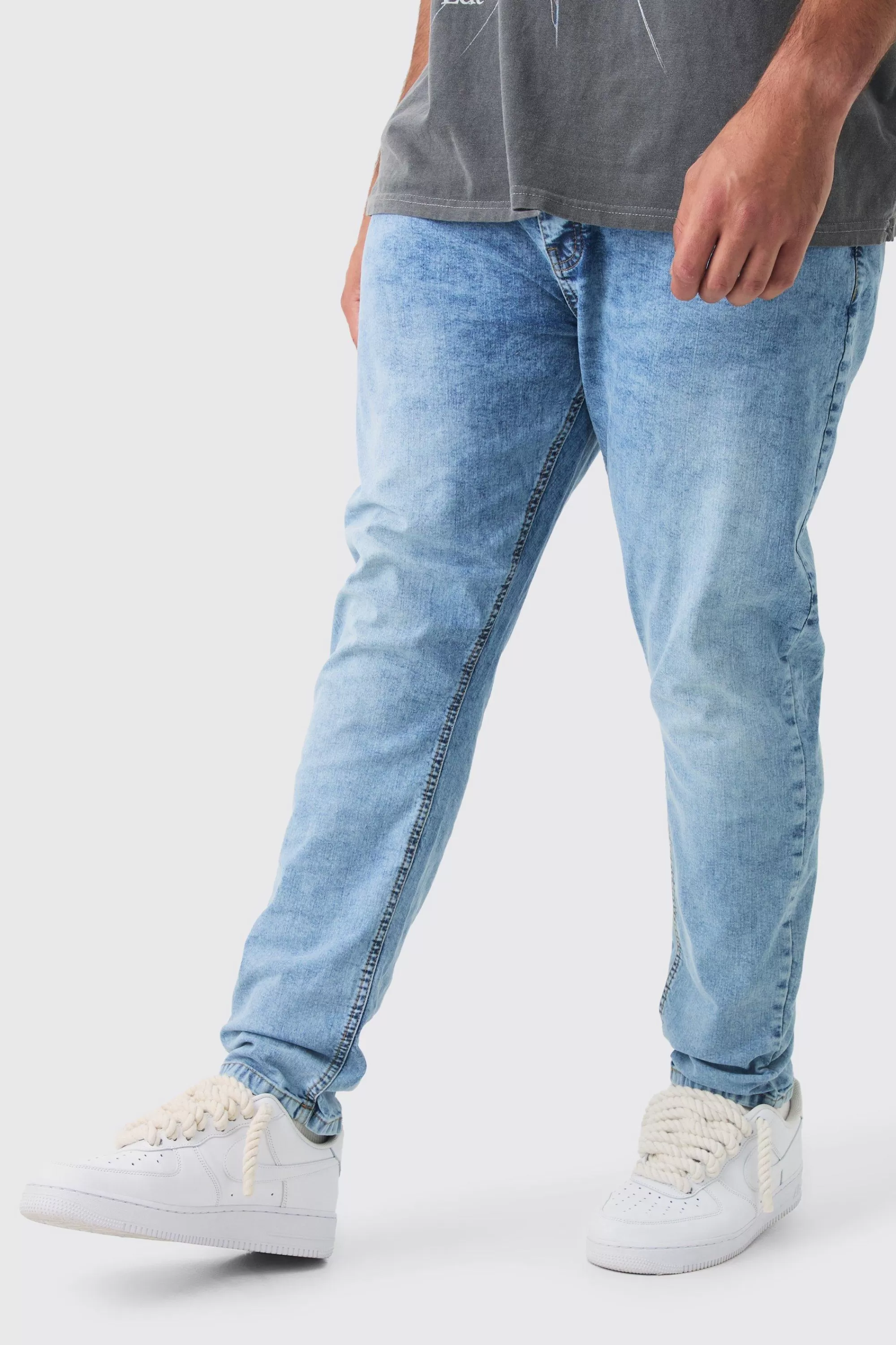 boohooMAN Plus Skinny Stretch Jean | UK