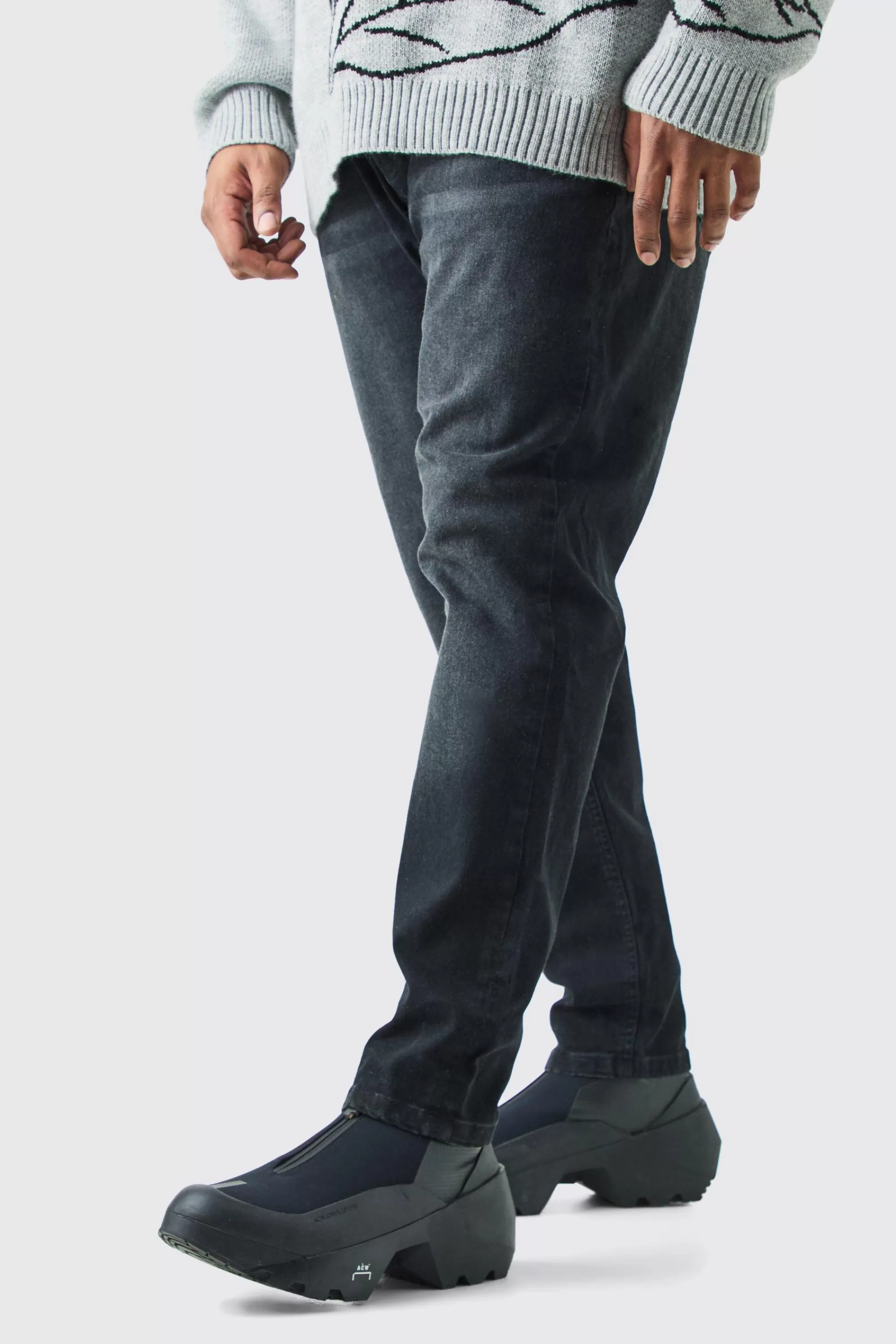 boohooMAN Plus Skinny Stretch Jeans | UK