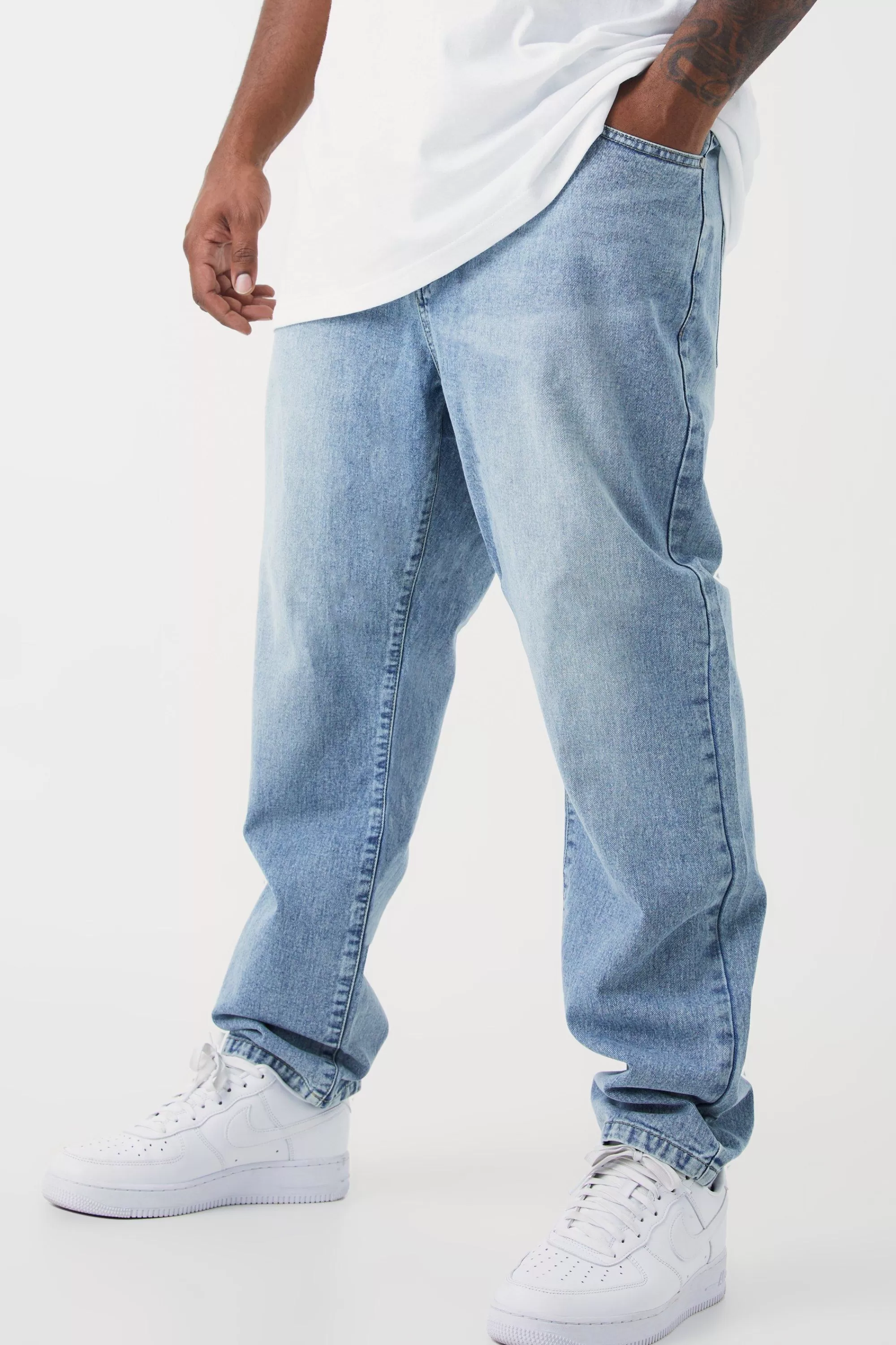 boohooMAN Plus Slim Rigid Jean | UK