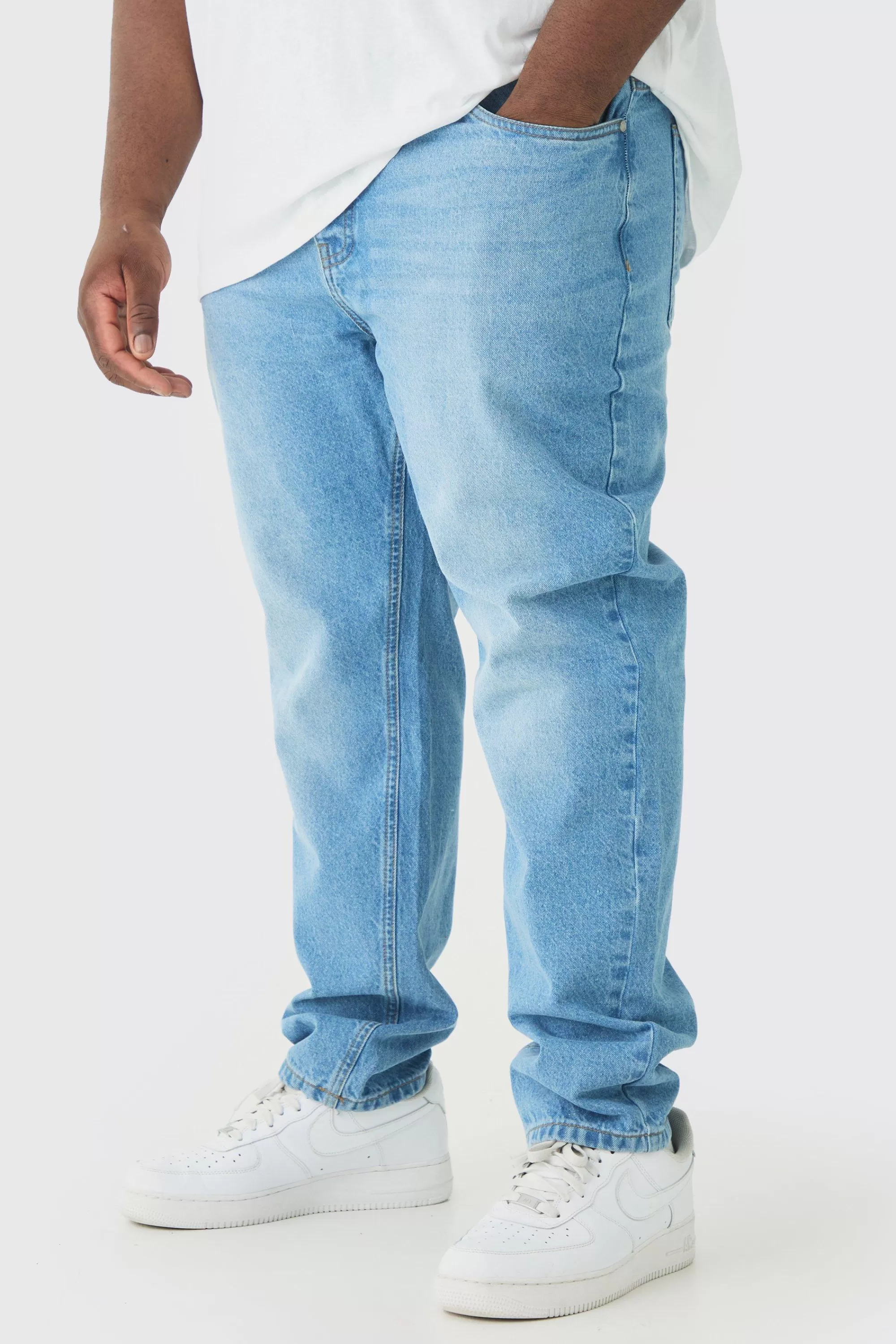 boohooMAN Plus Slim Rigid Jean | UK
