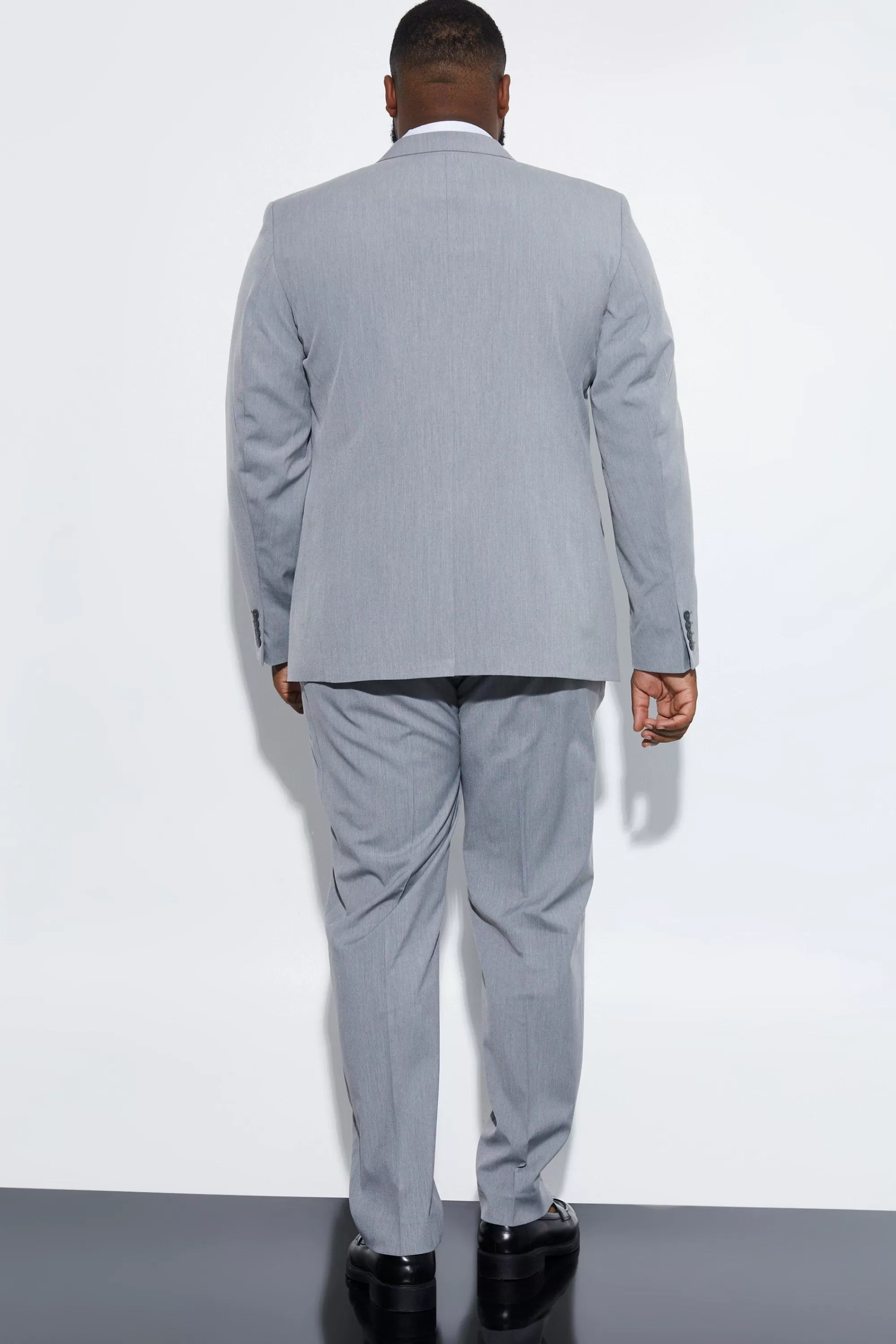 boohooMAN Plus Slim Single Breasted Suit Jacket | UK