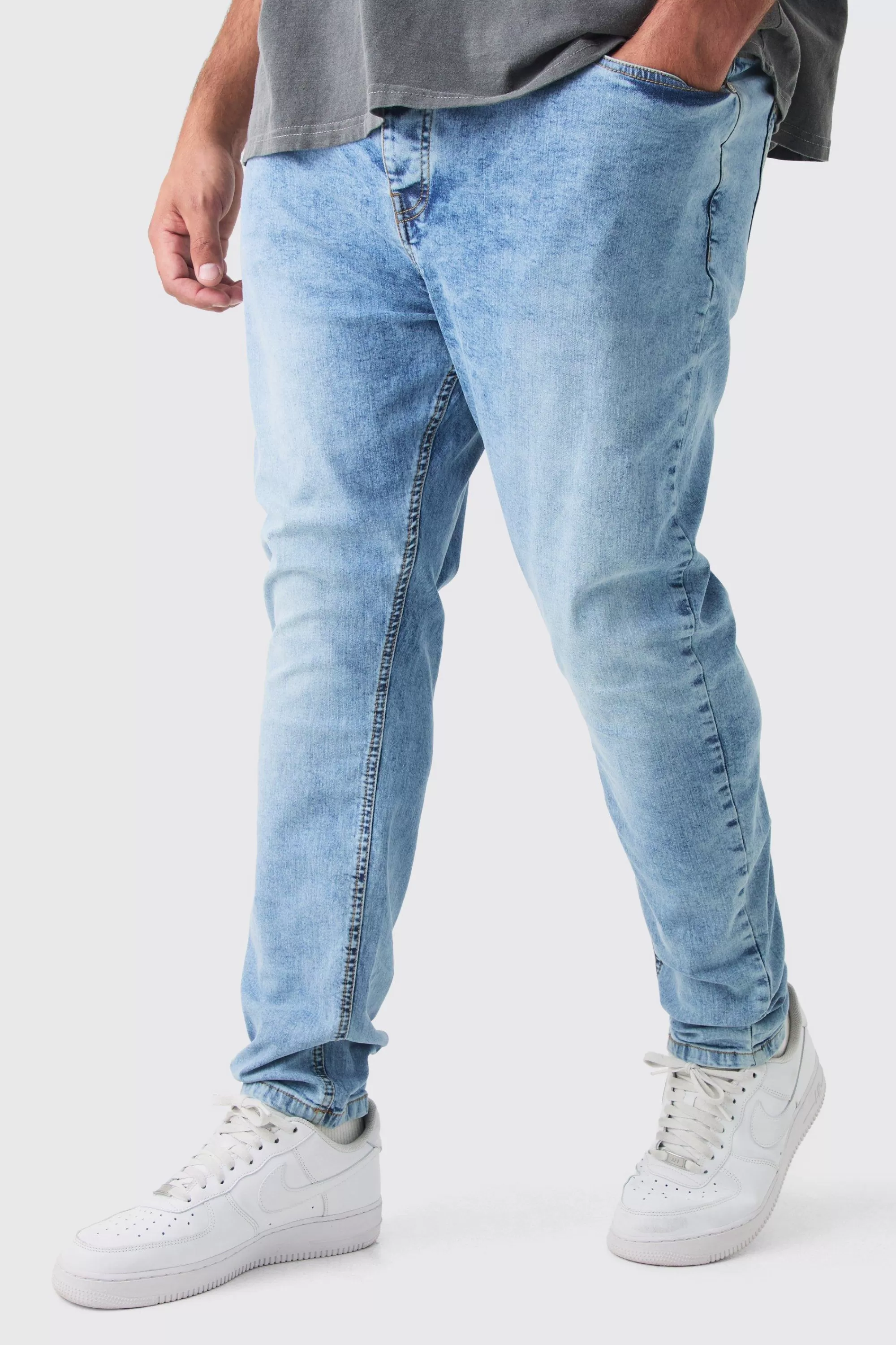 boohooMAN Plus Super Skinny Stretch Jean | UK