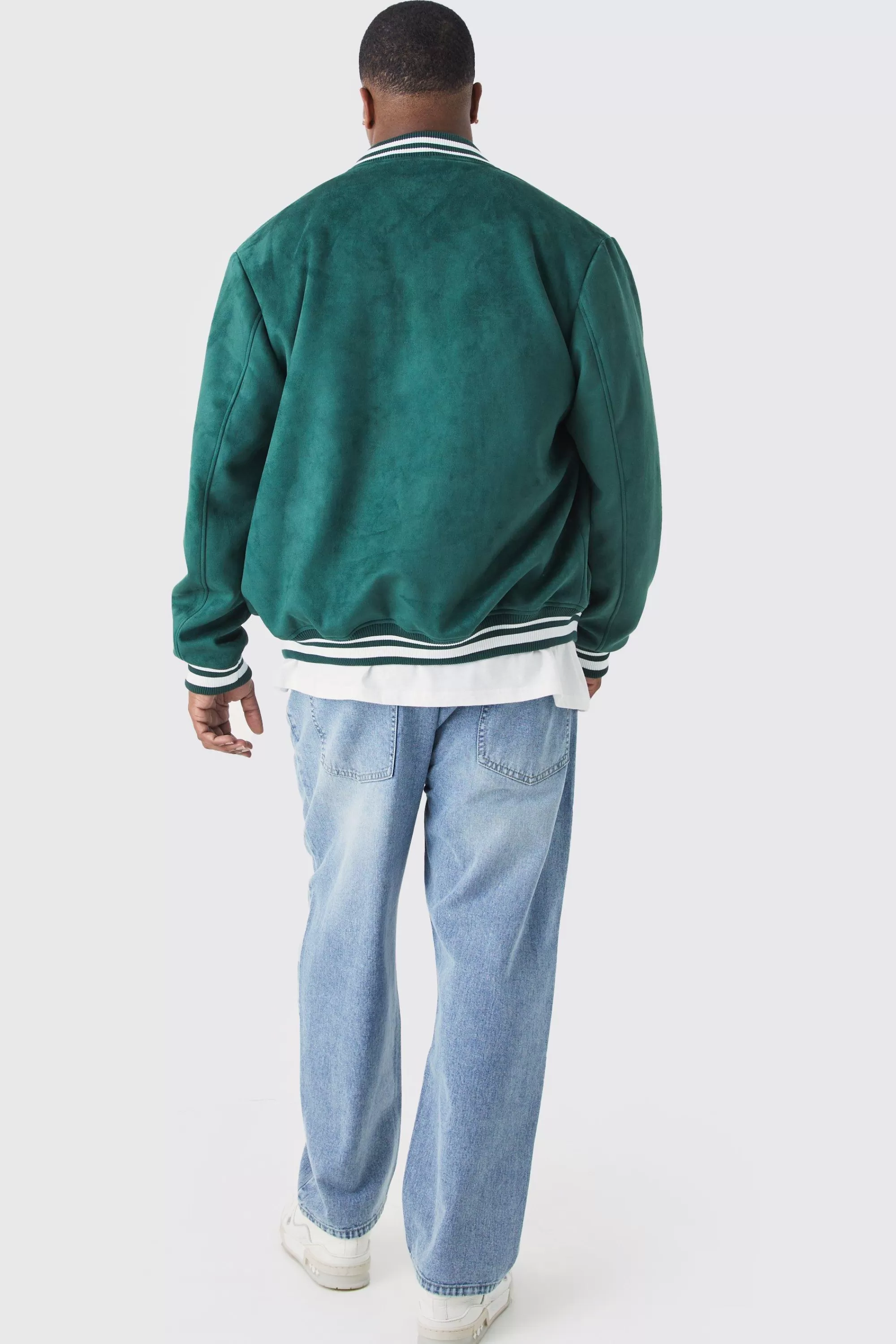 boohooMAN Plus Tapered Rigid Jean | UK