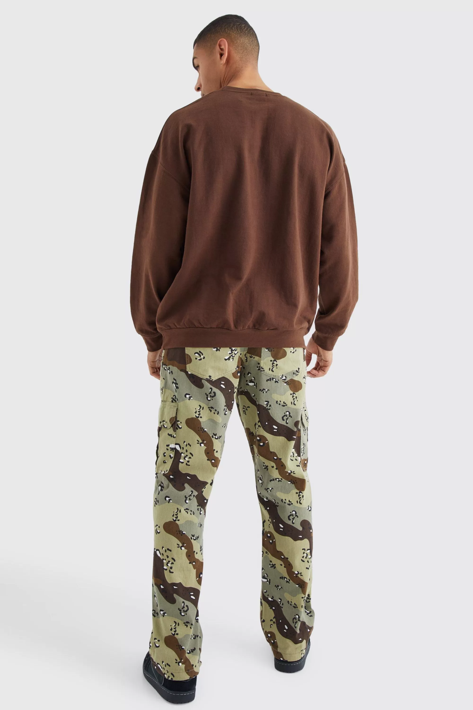 boohooMAN Pour Homme Paint Splatter Sweatshirt | UK