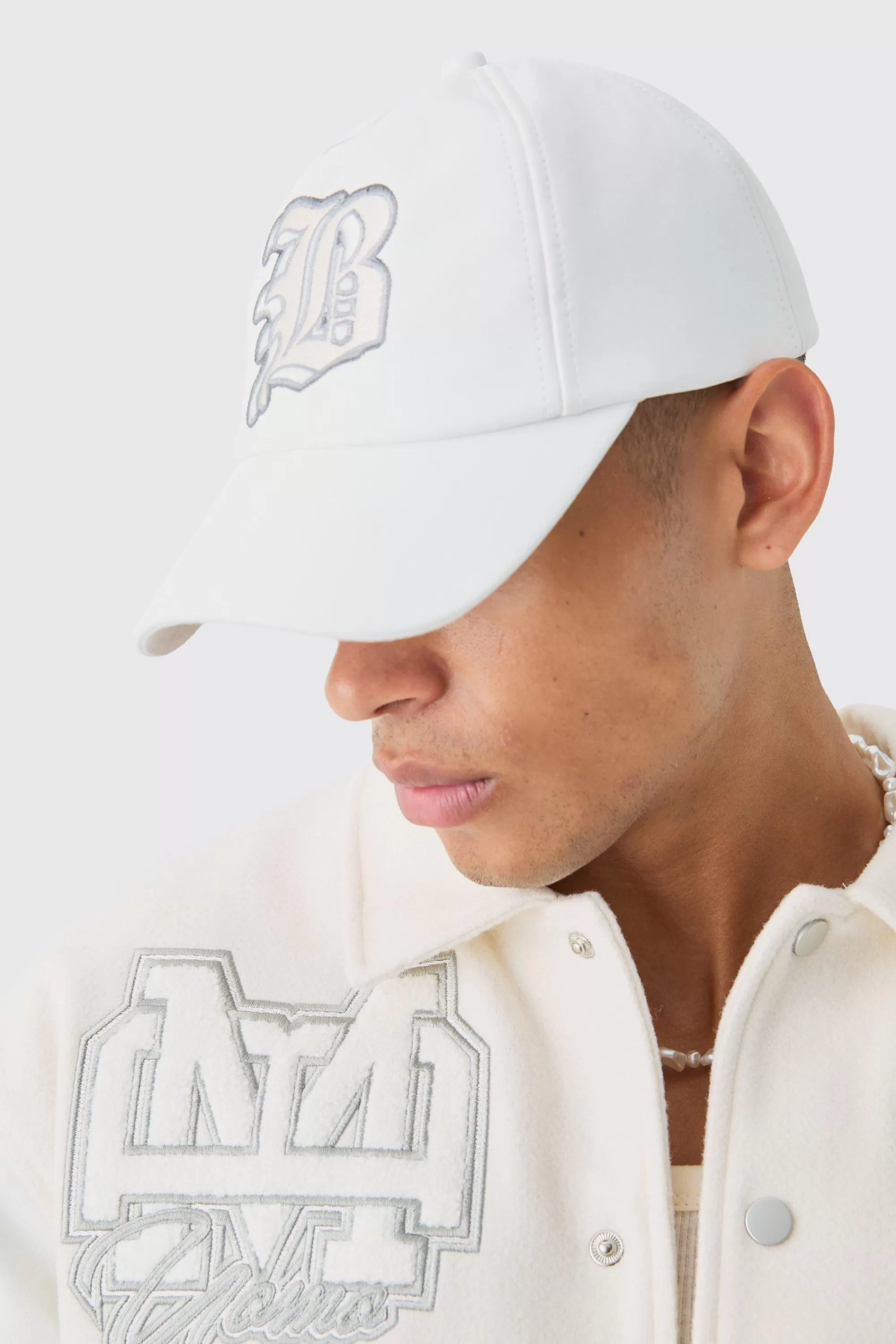 boohooMAN PU Applique Cap In | UK