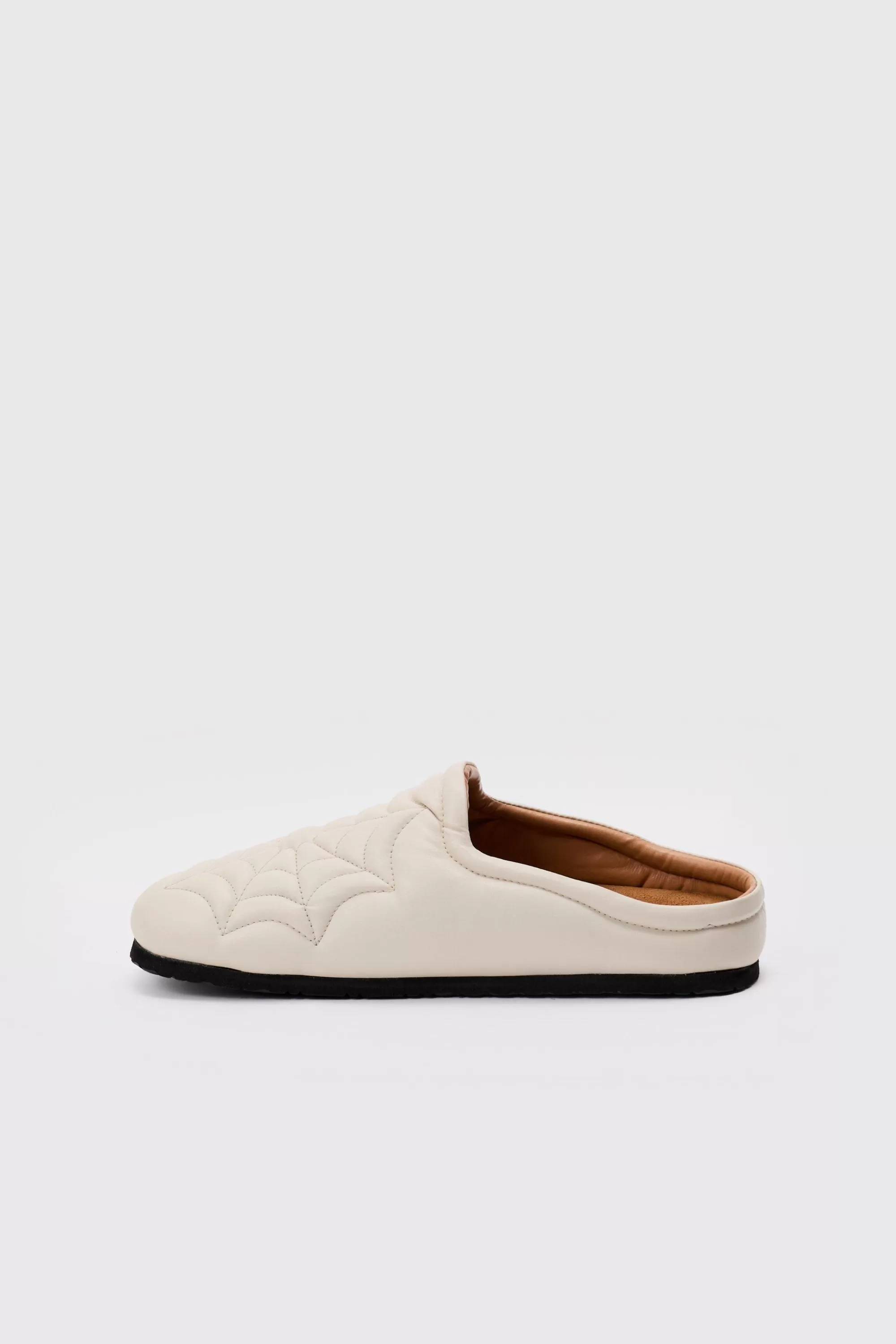 boohooMAN PU Padded Mule In | UK