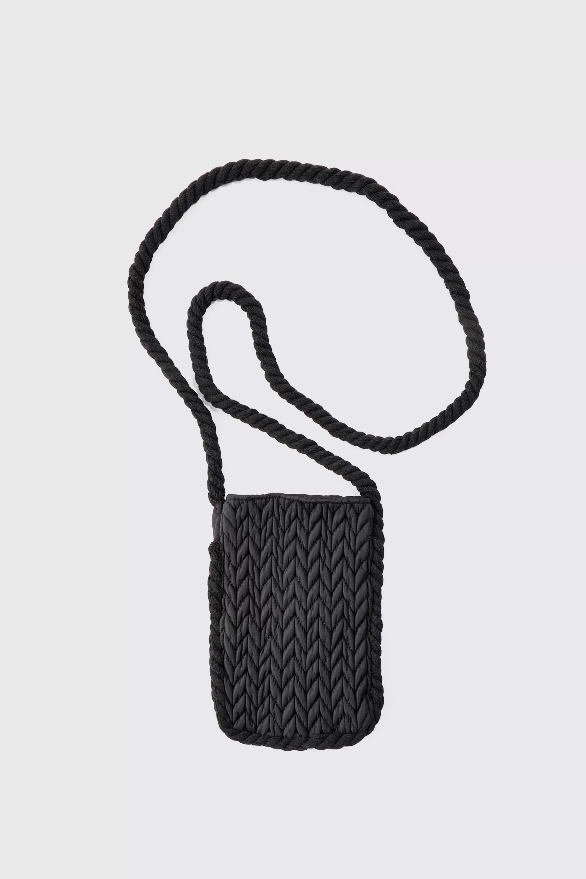 boohooMAN Quilted Bottle Bag In | UK