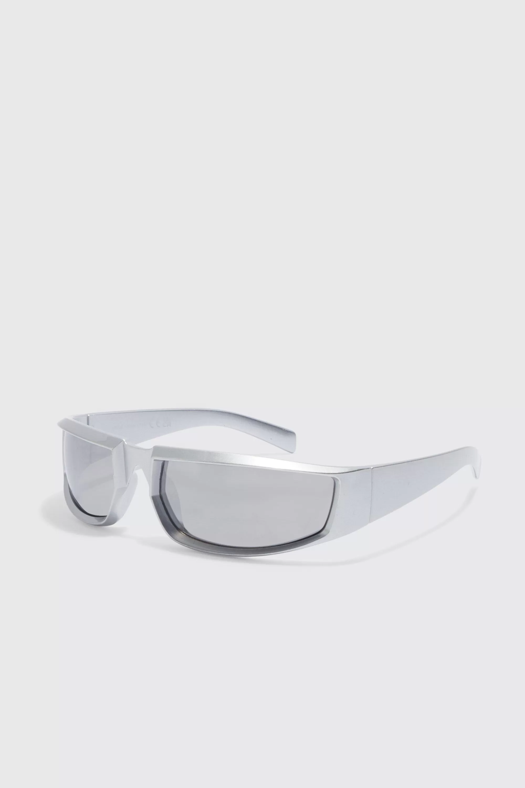 boohooMAN Racer Wrap Sunglasses | UK