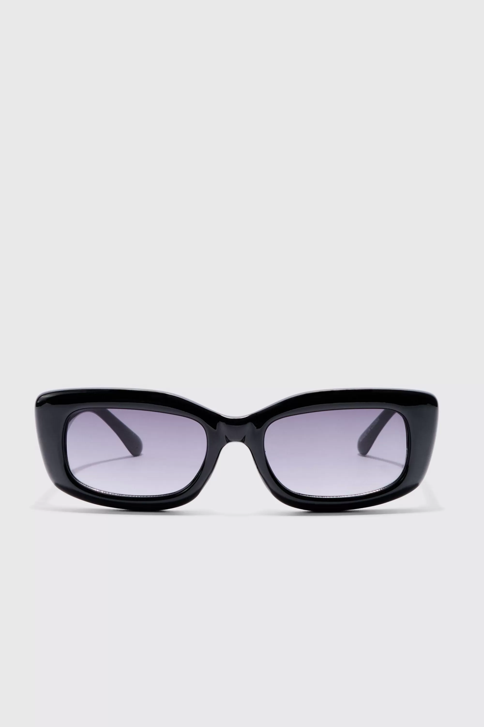boohooMAN Rectangle Plastic Sunglasses In | UK
