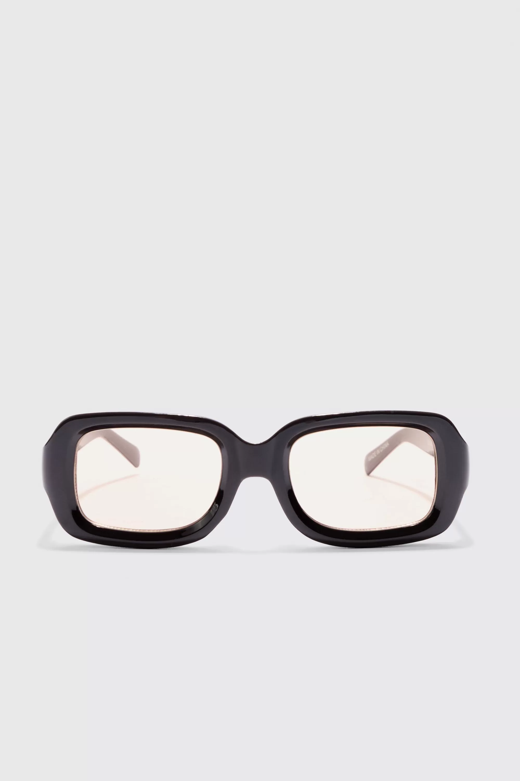 boohooMAN Rectangular Contrast Lens Sunglasses In | UK