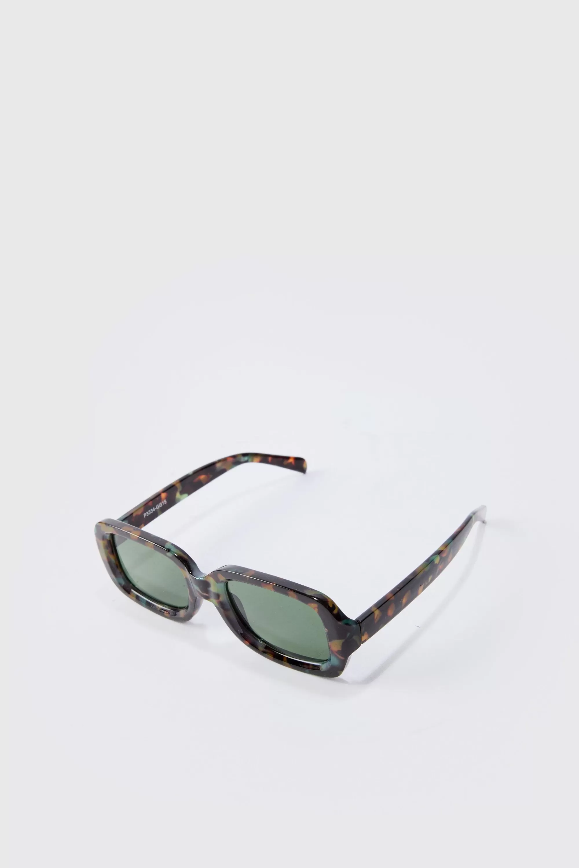 boohooMAN Rectangular Contrast Lens Sunglasses In | UK