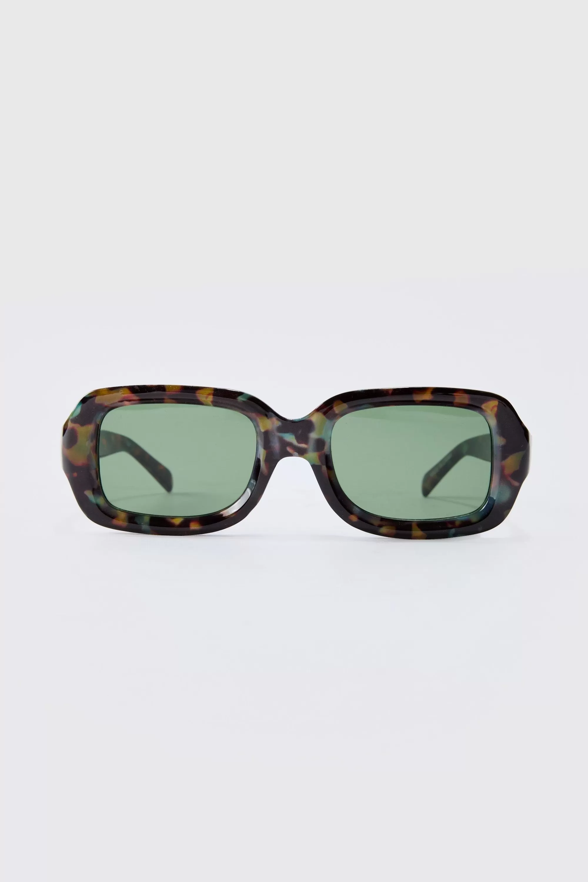 boohooMAN Rectangular Contrast Lens Sunglasses In | UK