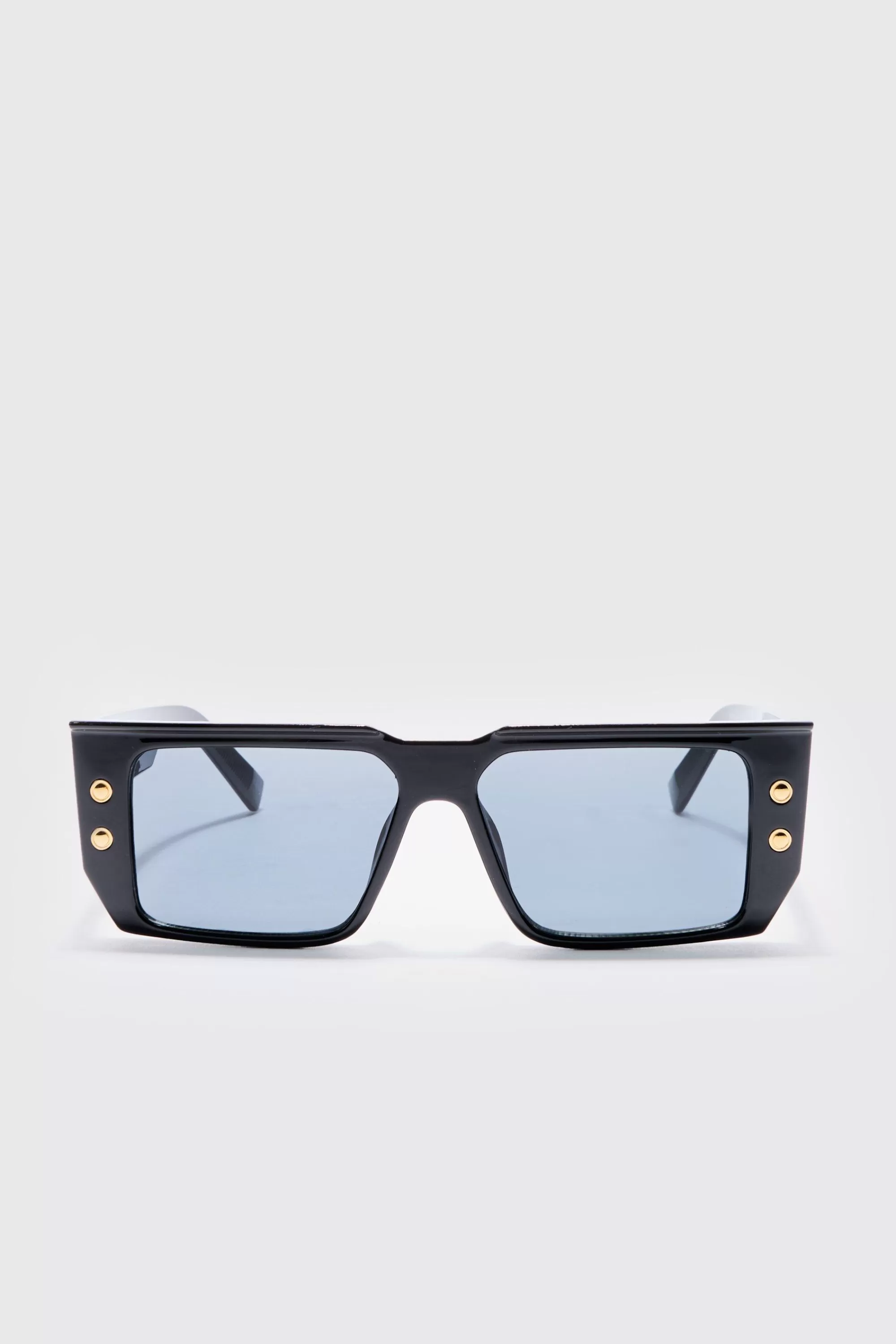 boohooMAN Rectangular Plastic Sunglasses In | UK