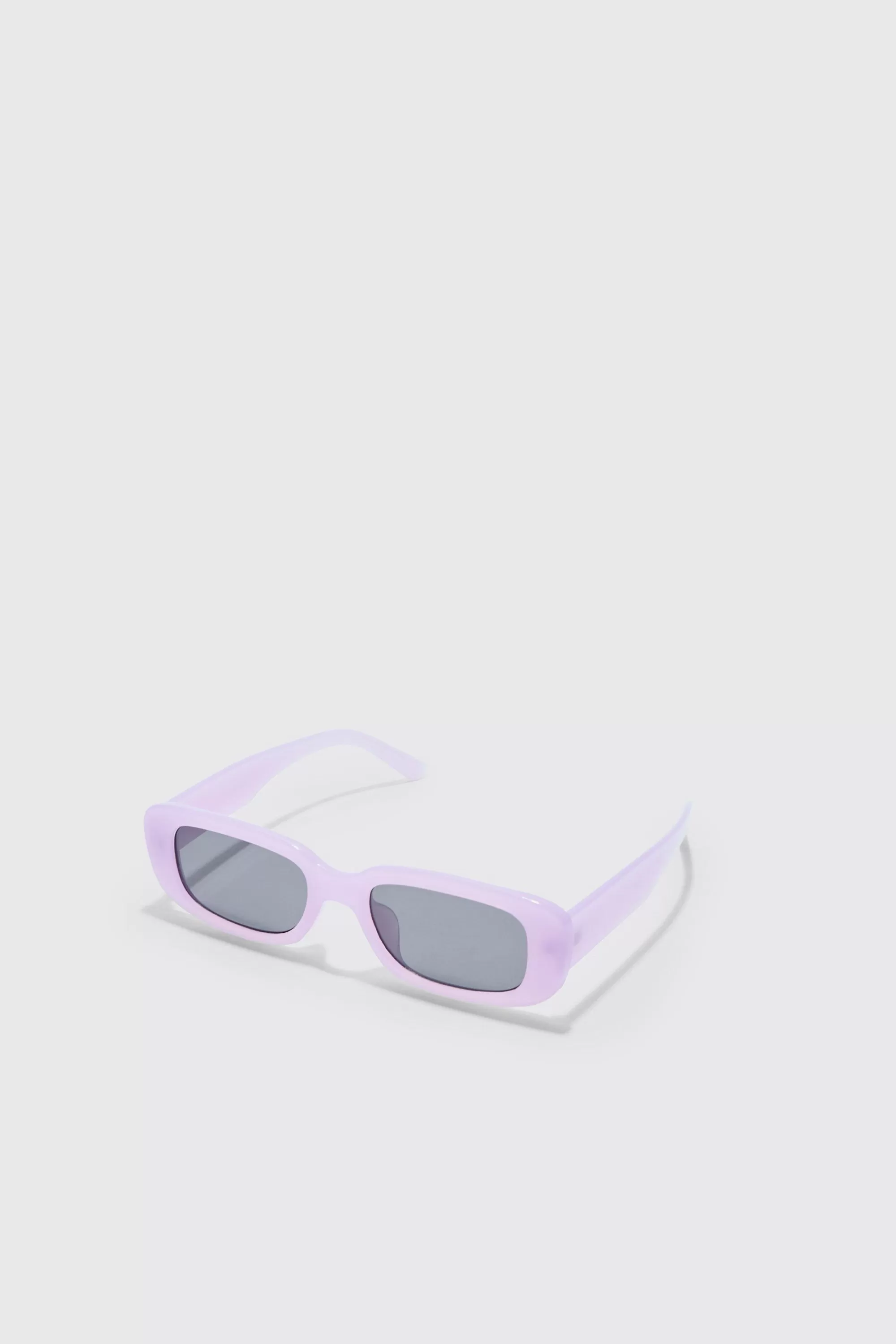 boohooMAN Rectangular Plastic Sunglasses In | UK