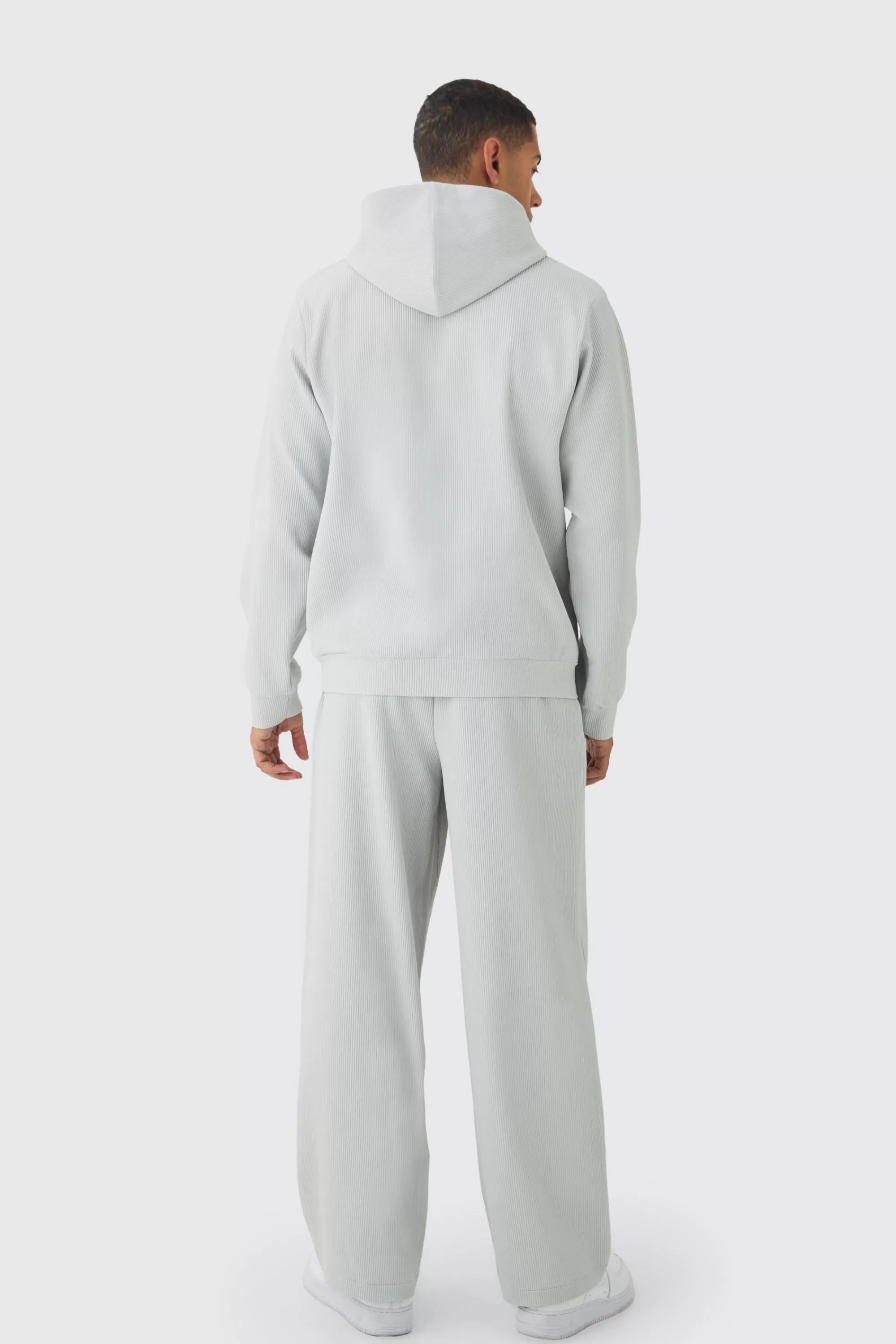 boohooMAN Regular Pleated Hoodie | UK