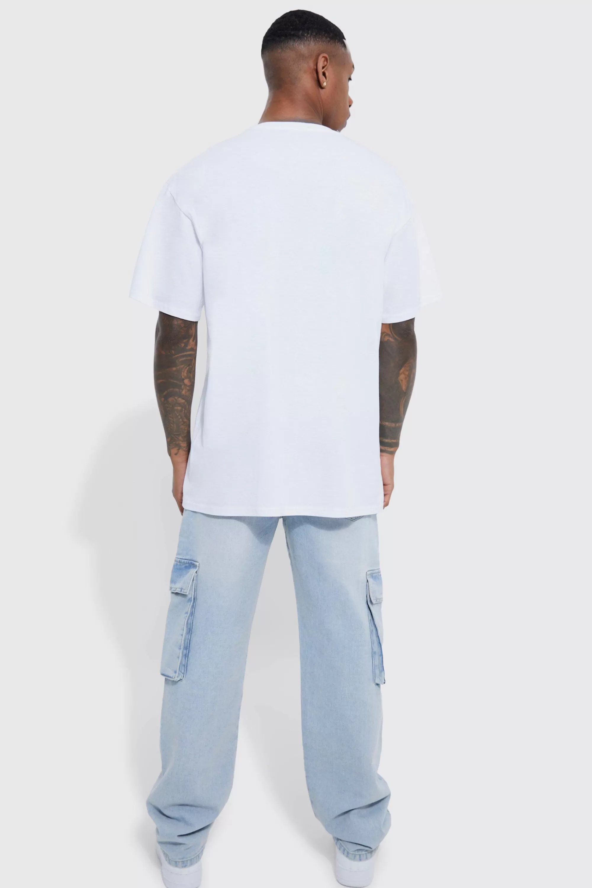 boohooMAN Relaxed Fit Cargo Jeans | UK