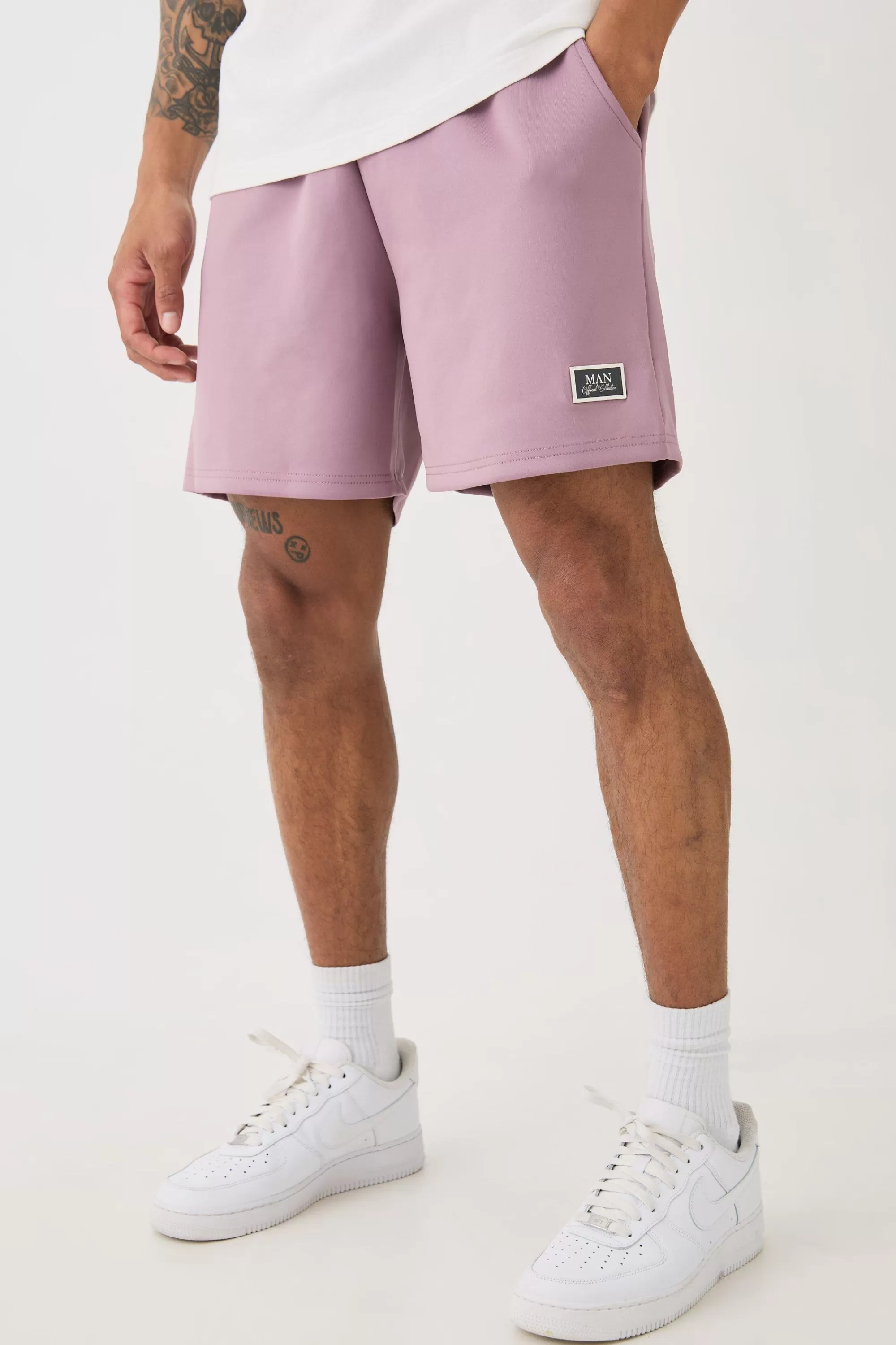 boohooMAN Relaxed Fit Short Length Scuba Short | UK