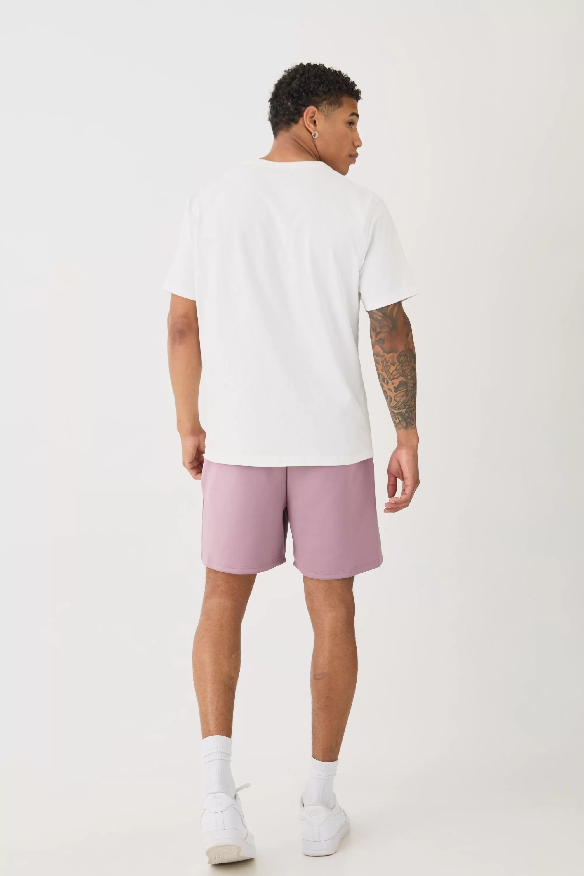 boohooMAN Relaxed Fit Short Length Scuba Short | UK