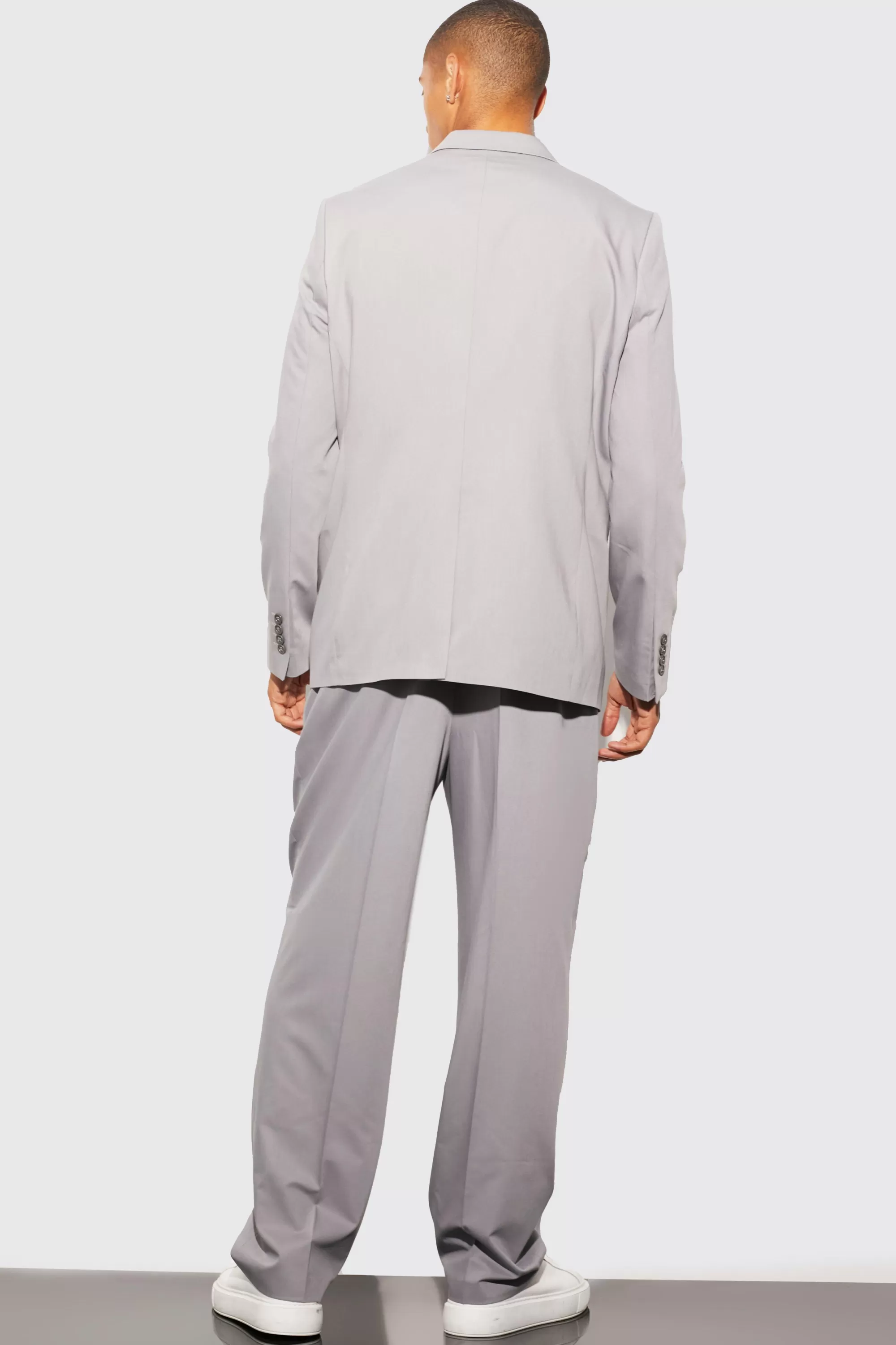 boohooMAN Relaxed Fit Single Breasted Suit Jacket | UK