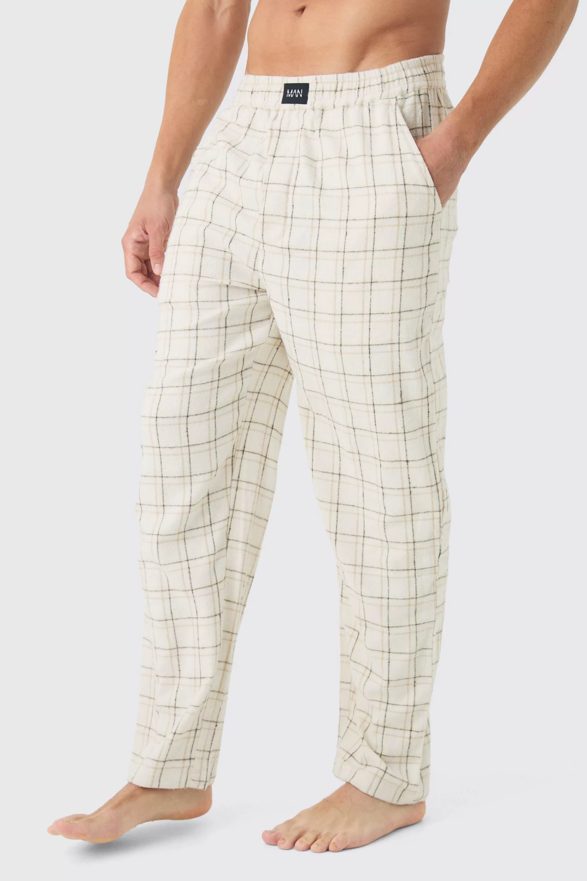boohooMAN Relaxed Lounge Bottoms | UK