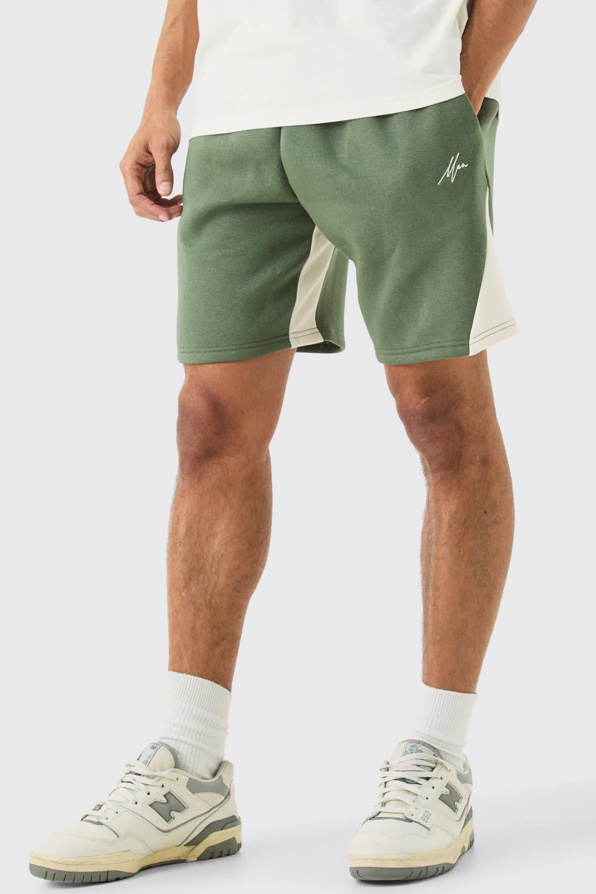 boohooMAN Relaxed Man Gusset Shorts | UK