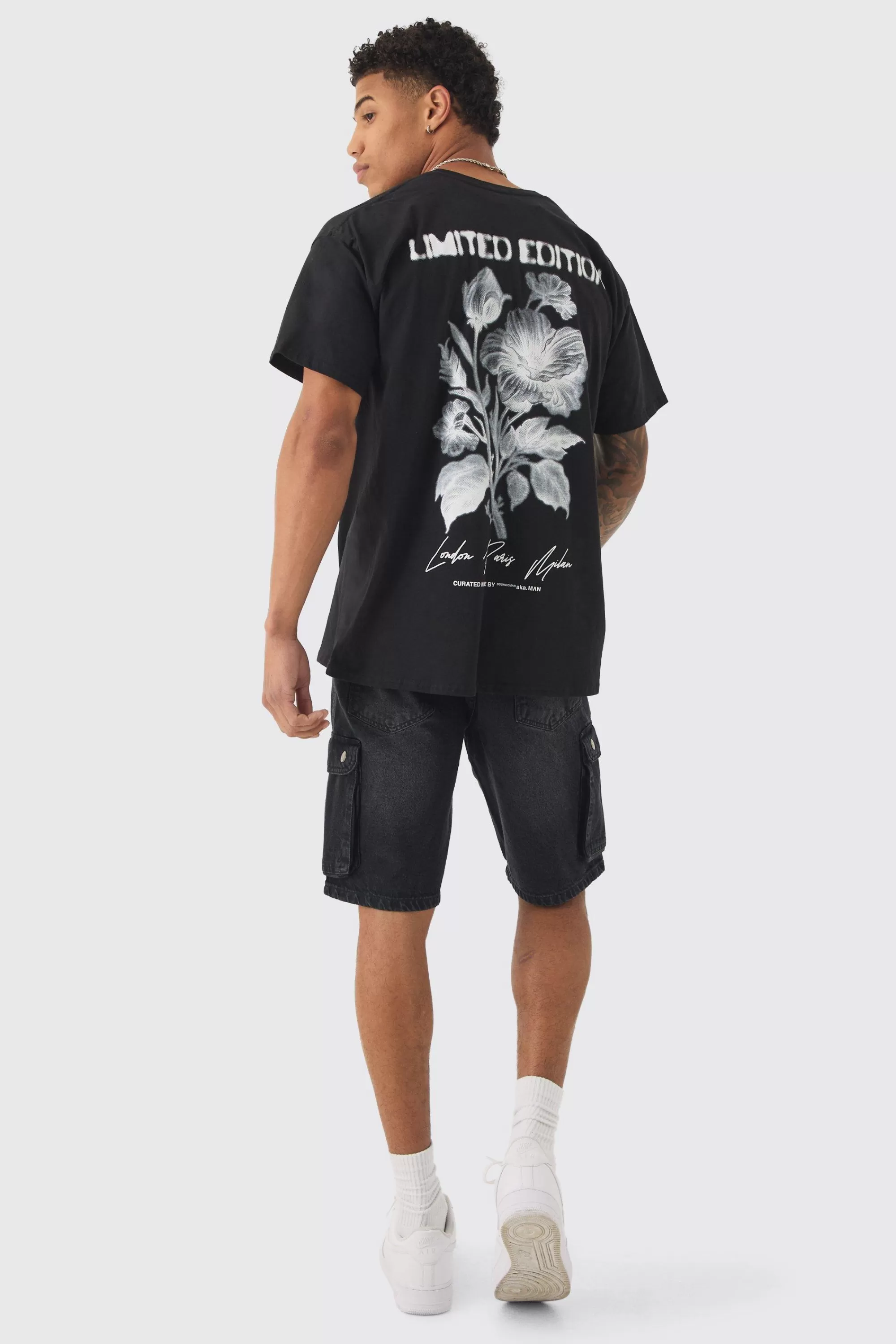 boohooMAN Relaxed Rigid Cargo Shorts | UK