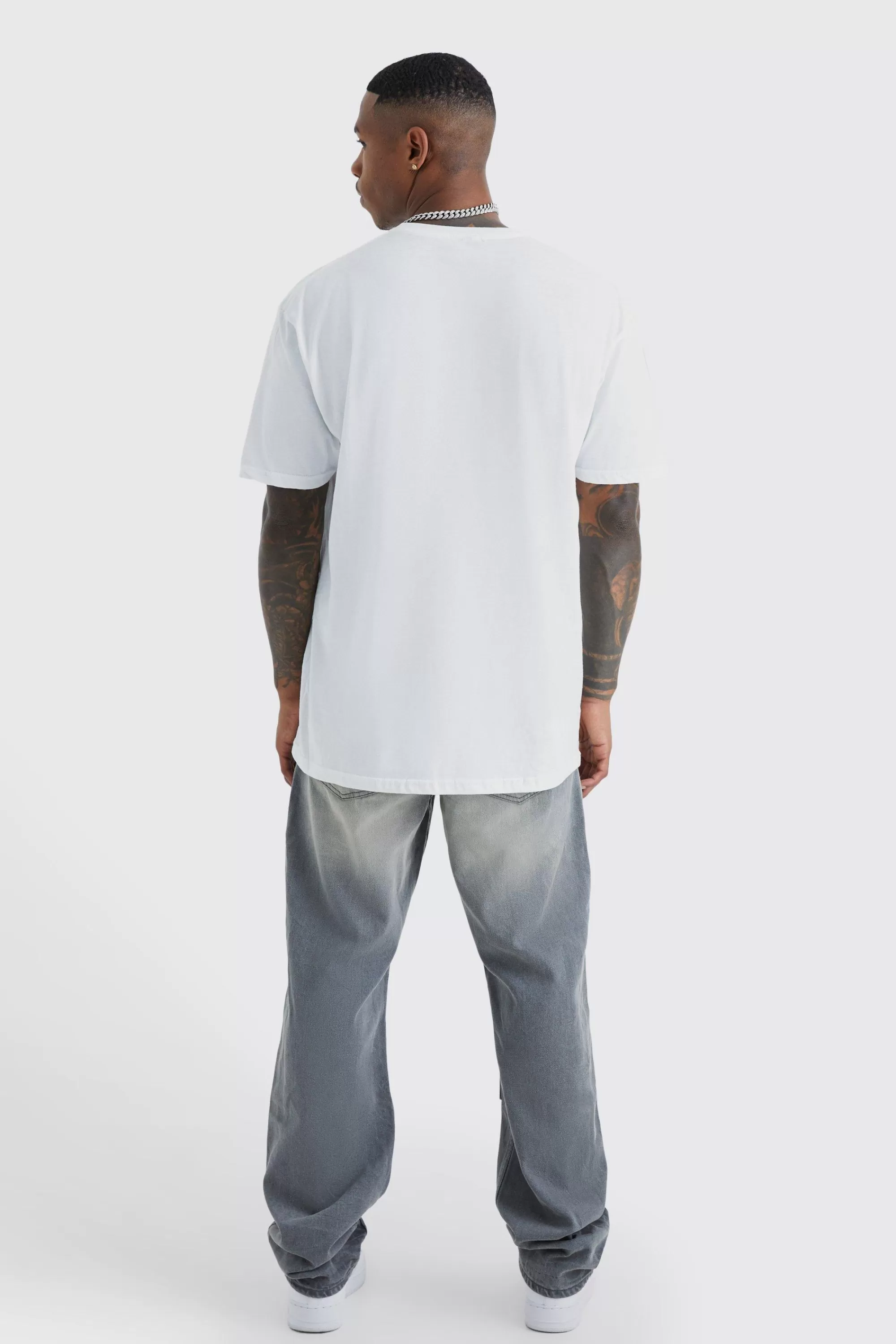 boohooMAN Relaxed Rigid Dirty Wash Carpenter Jeans | UK