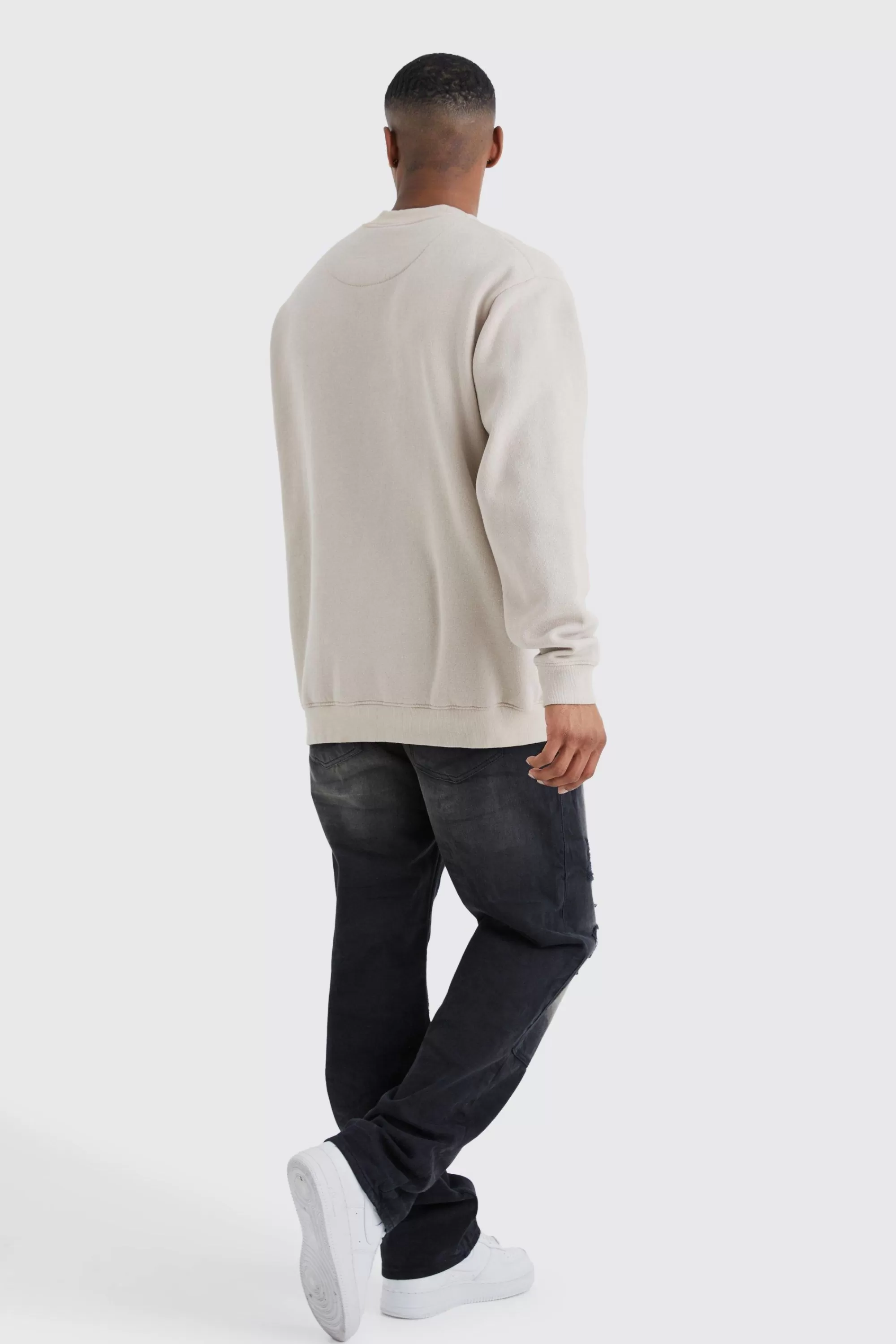 boohooMAN Relaxed Rigid Dirty Wash Carpenter Jeans | UK