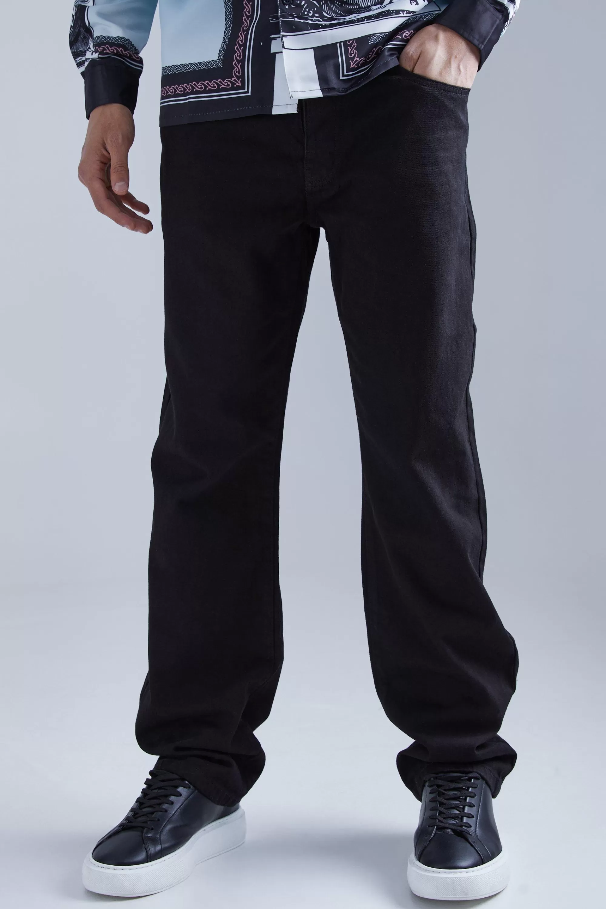 boohooMAN Relaxed Rigid Jean | UK