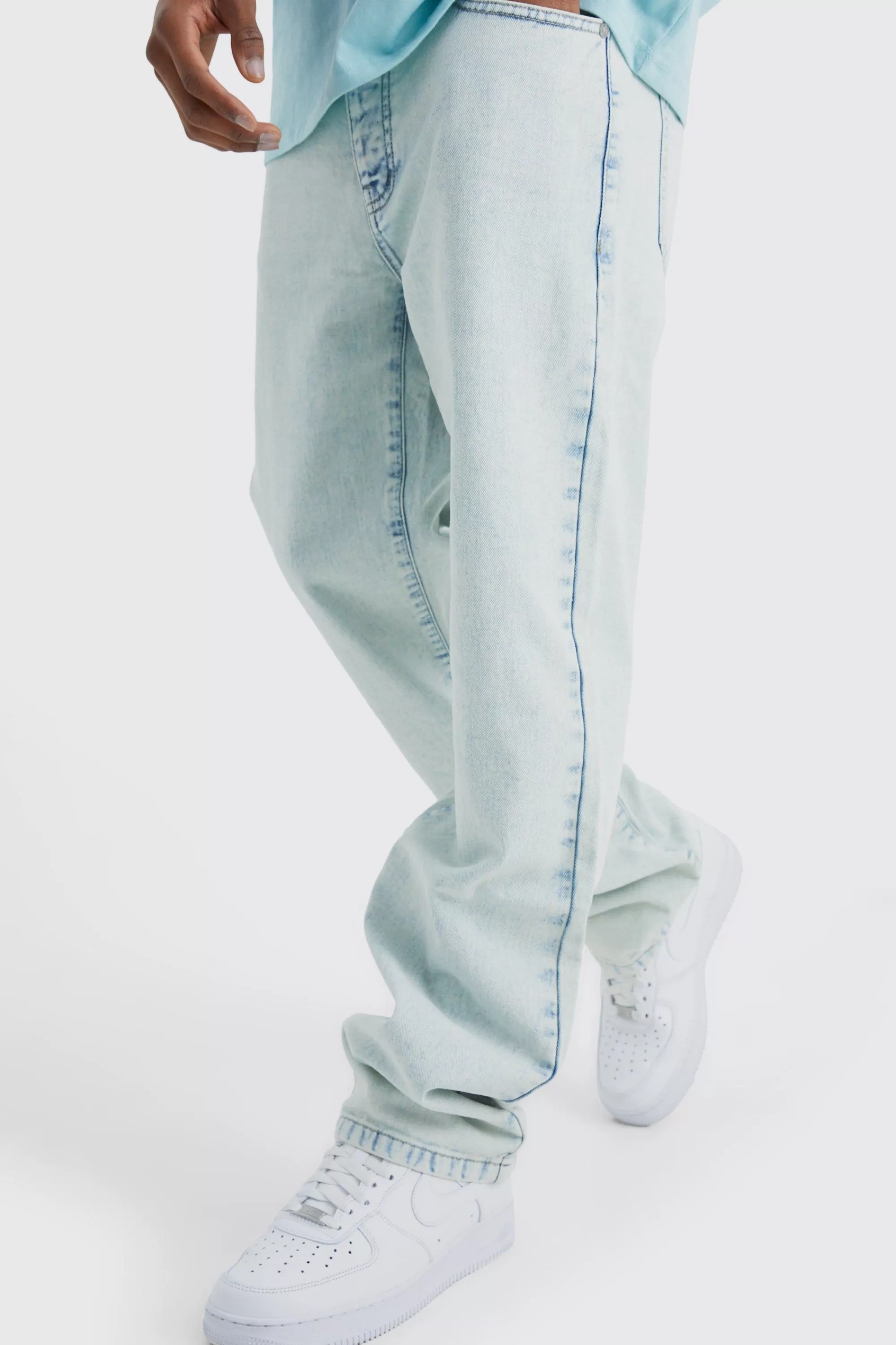 boohooMAN Relaxed Rigid Jean | UK