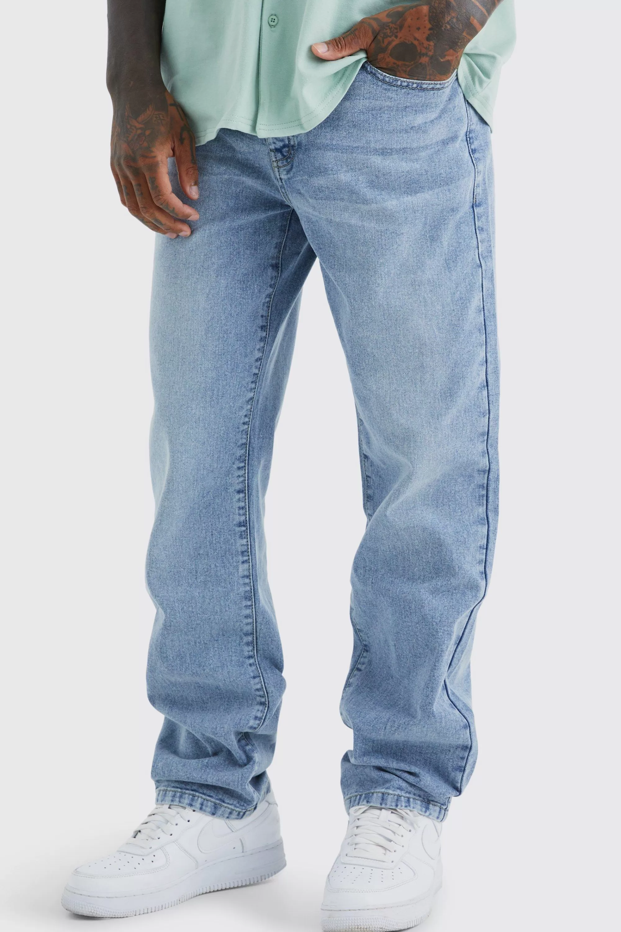 boohooMAN Relaxed Rigid Jean | UK
