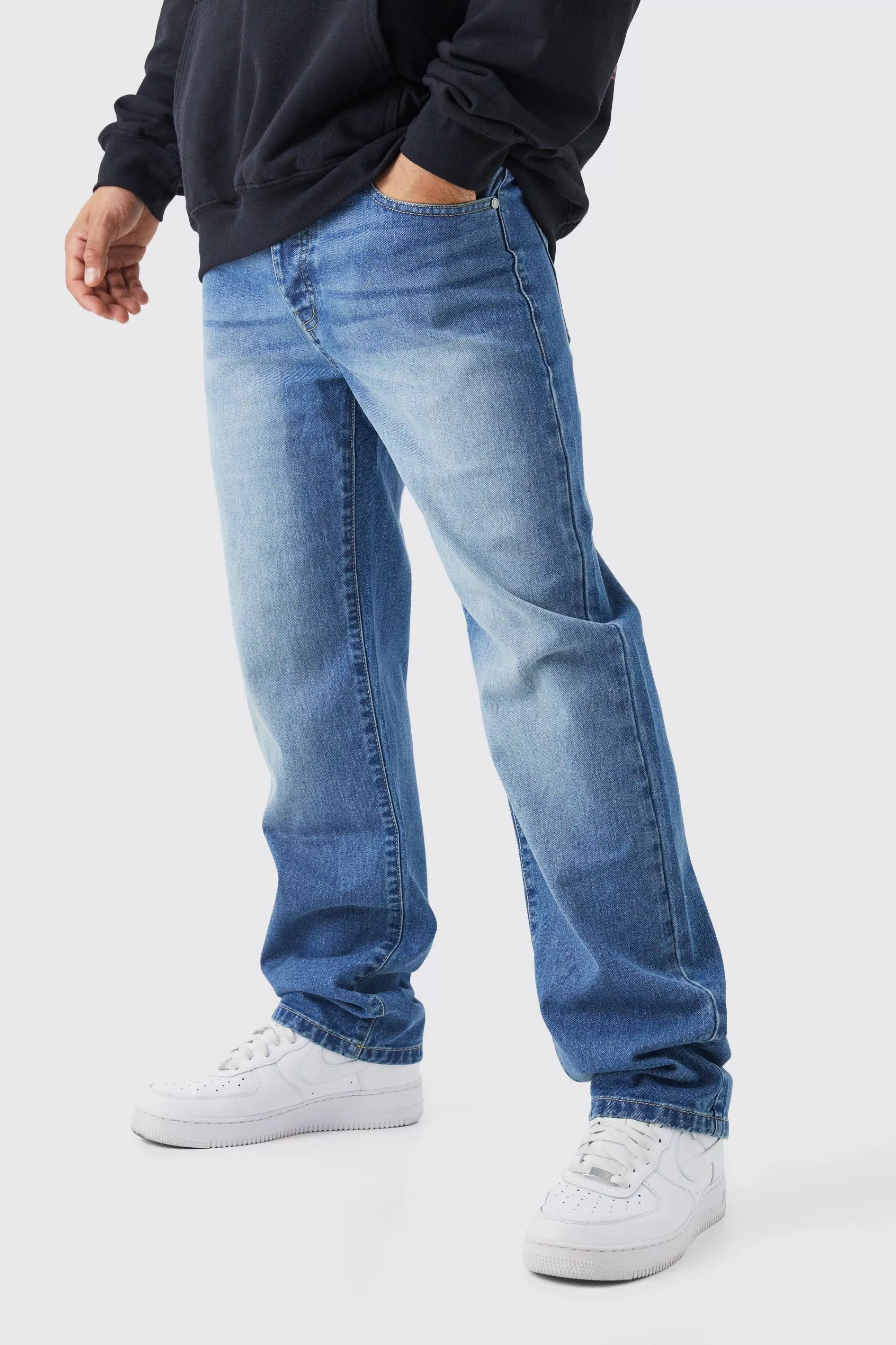 boohooMAN Relaxed Rigid Jean | UK