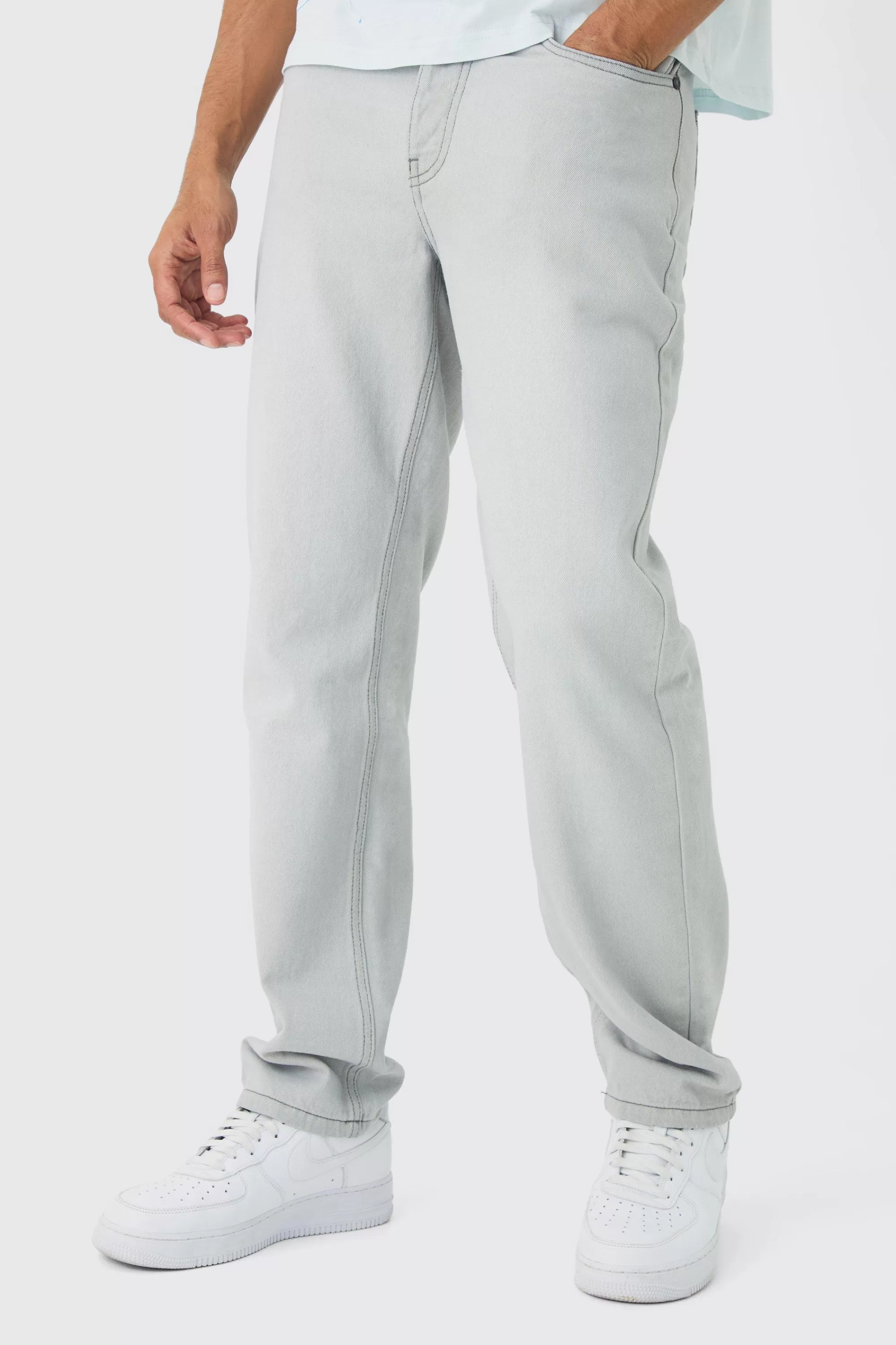 boohooMAN Relaxed Rigid Jean In | UK