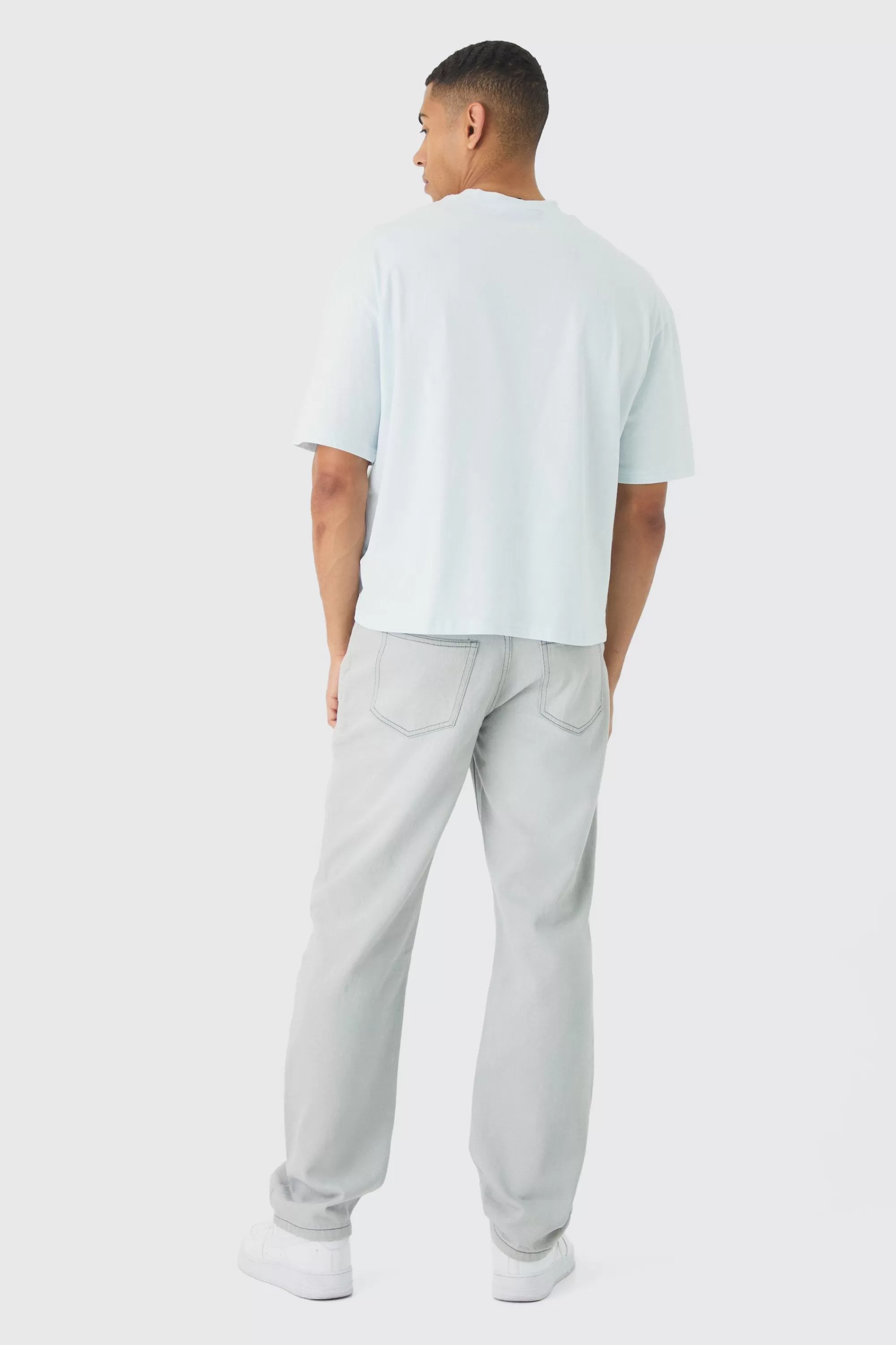 boohooMAN Relaxed Rigid Jean In | UK