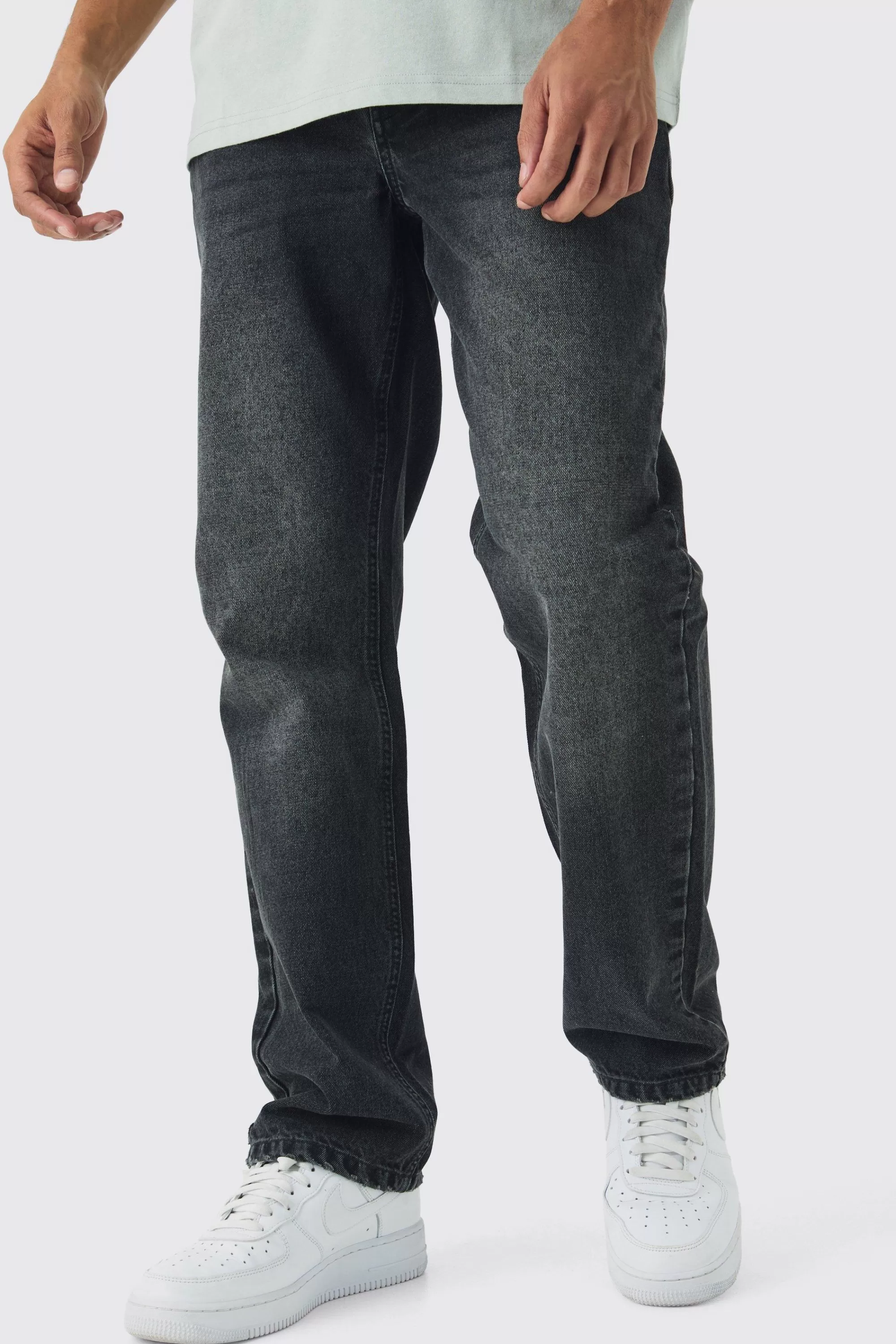 boohooMAN Relaxed Rigid Jean In | UK