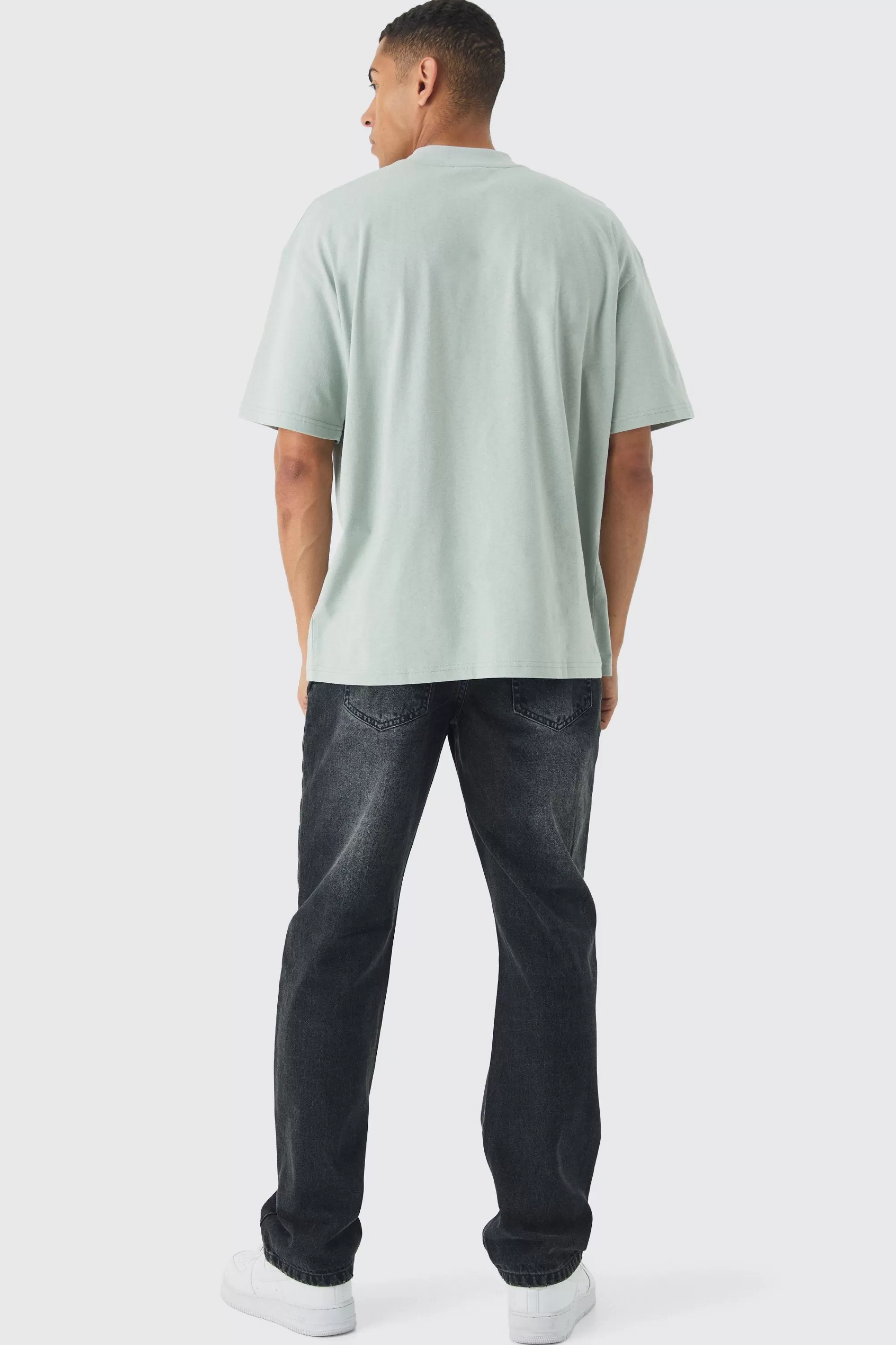 boohooMAN Relaxed Rigid Jean In | UK