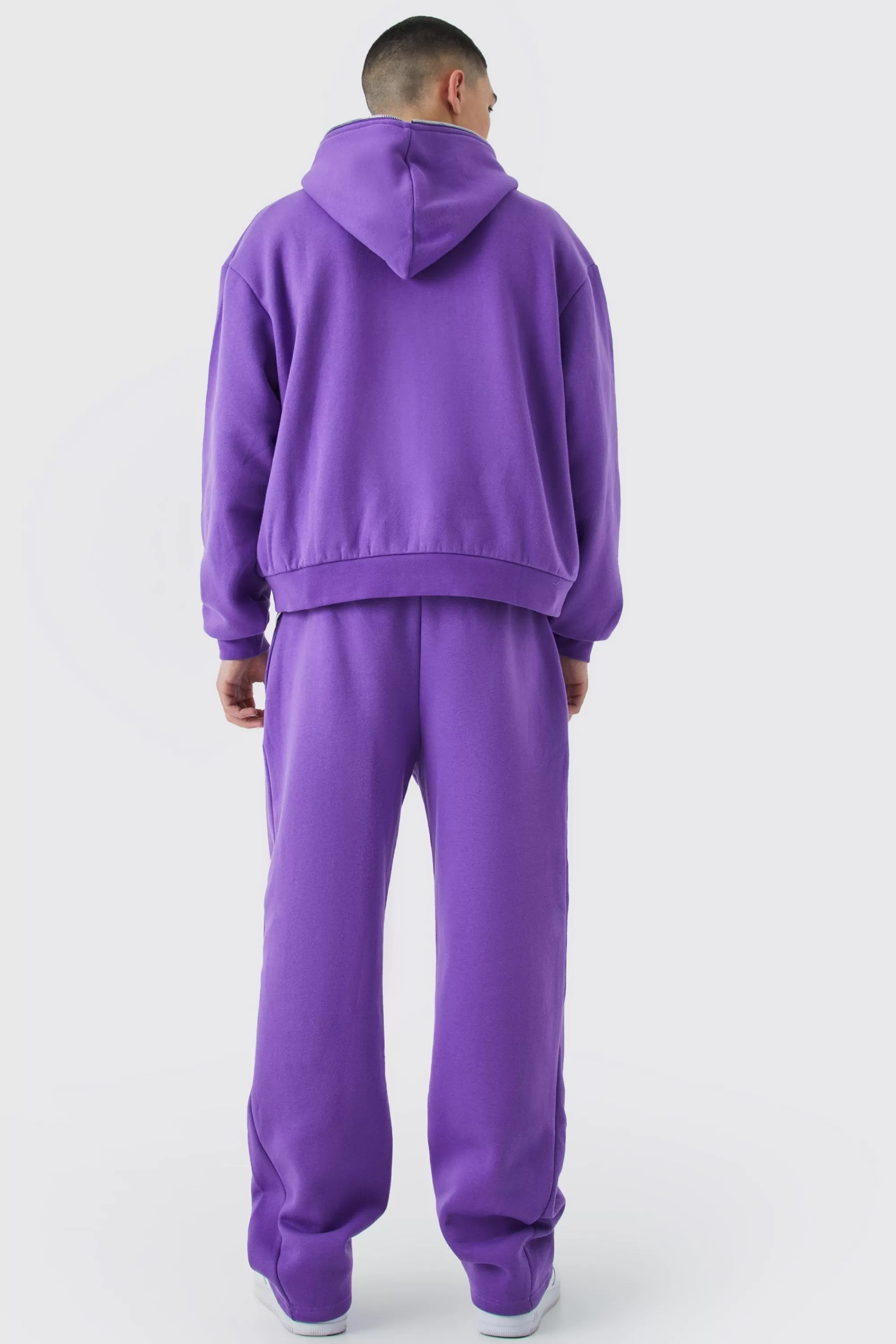 boohooMAN Relaxed Satin Ofcl Gusset Jogger | UK