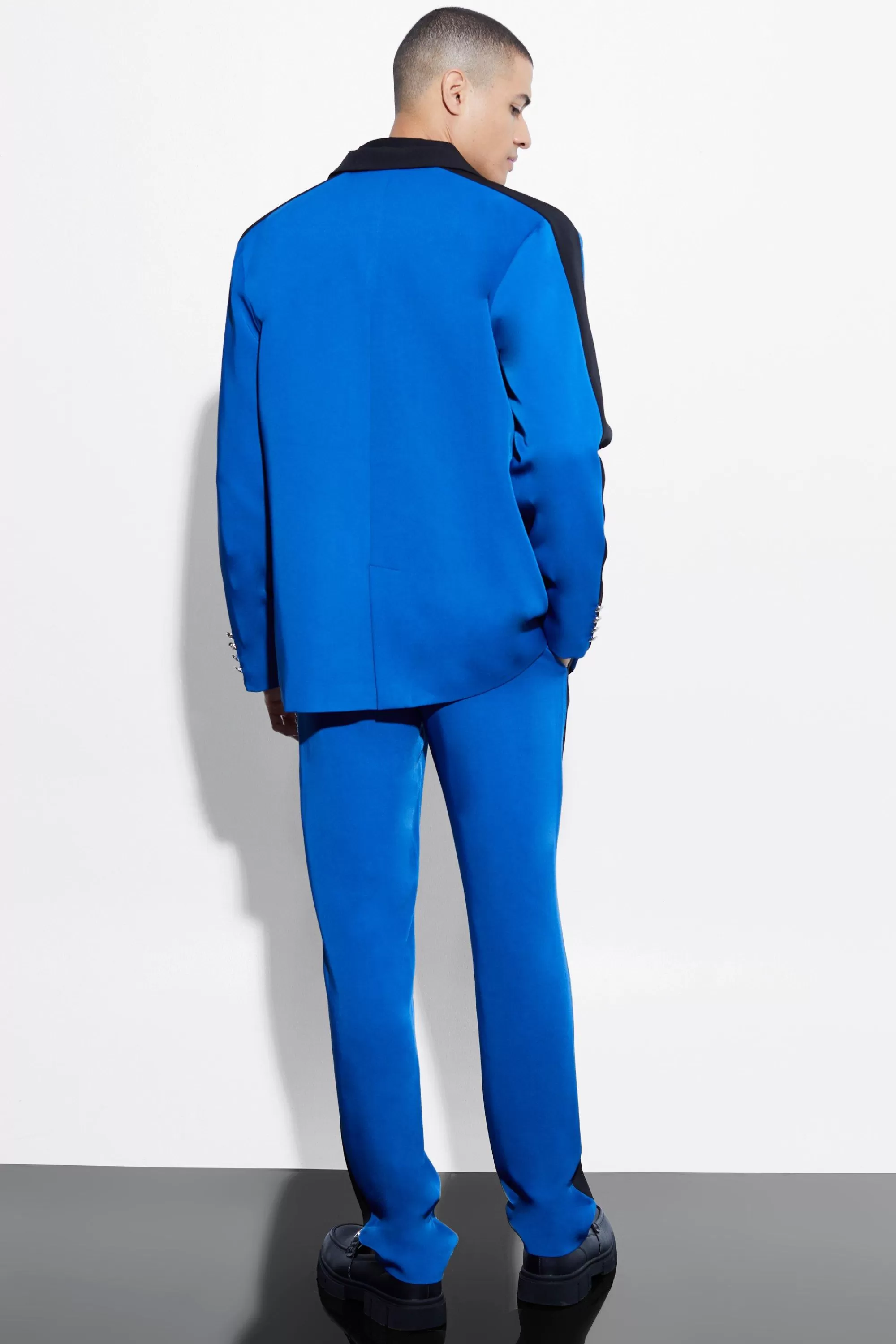 boohooMAN Relaxed Side Panel Suit | UK