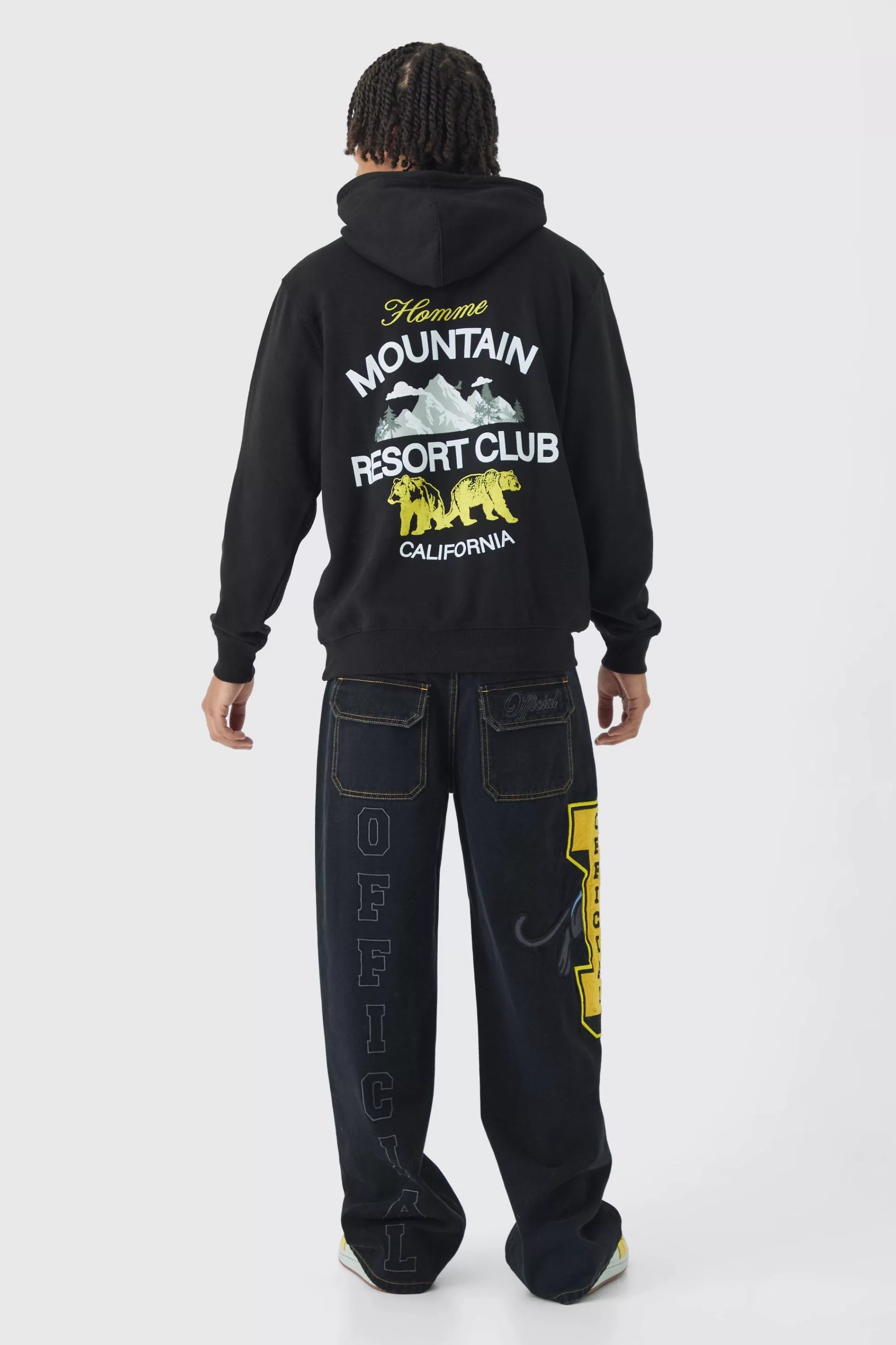 boohooMAN Resort Club Hoodie | UK