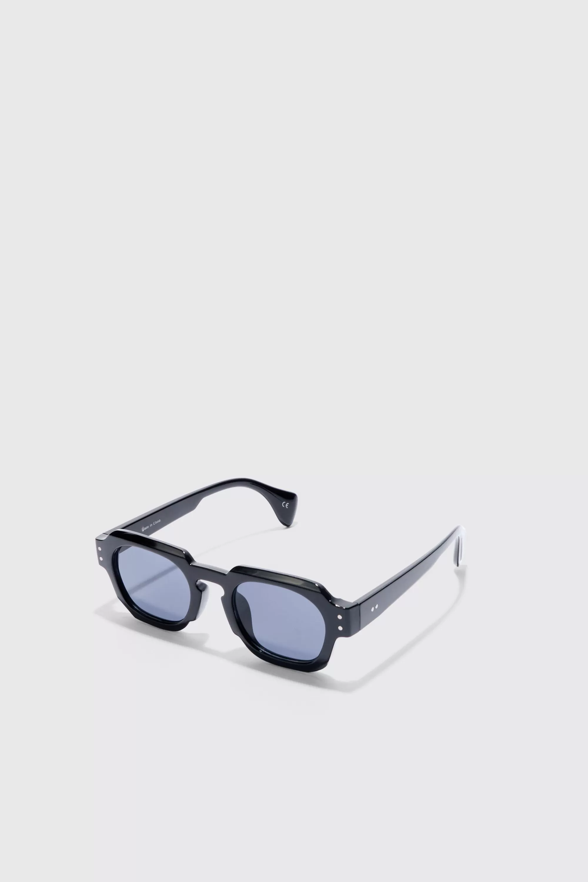 boohooMAN Round Plastic Sunglasses | UK