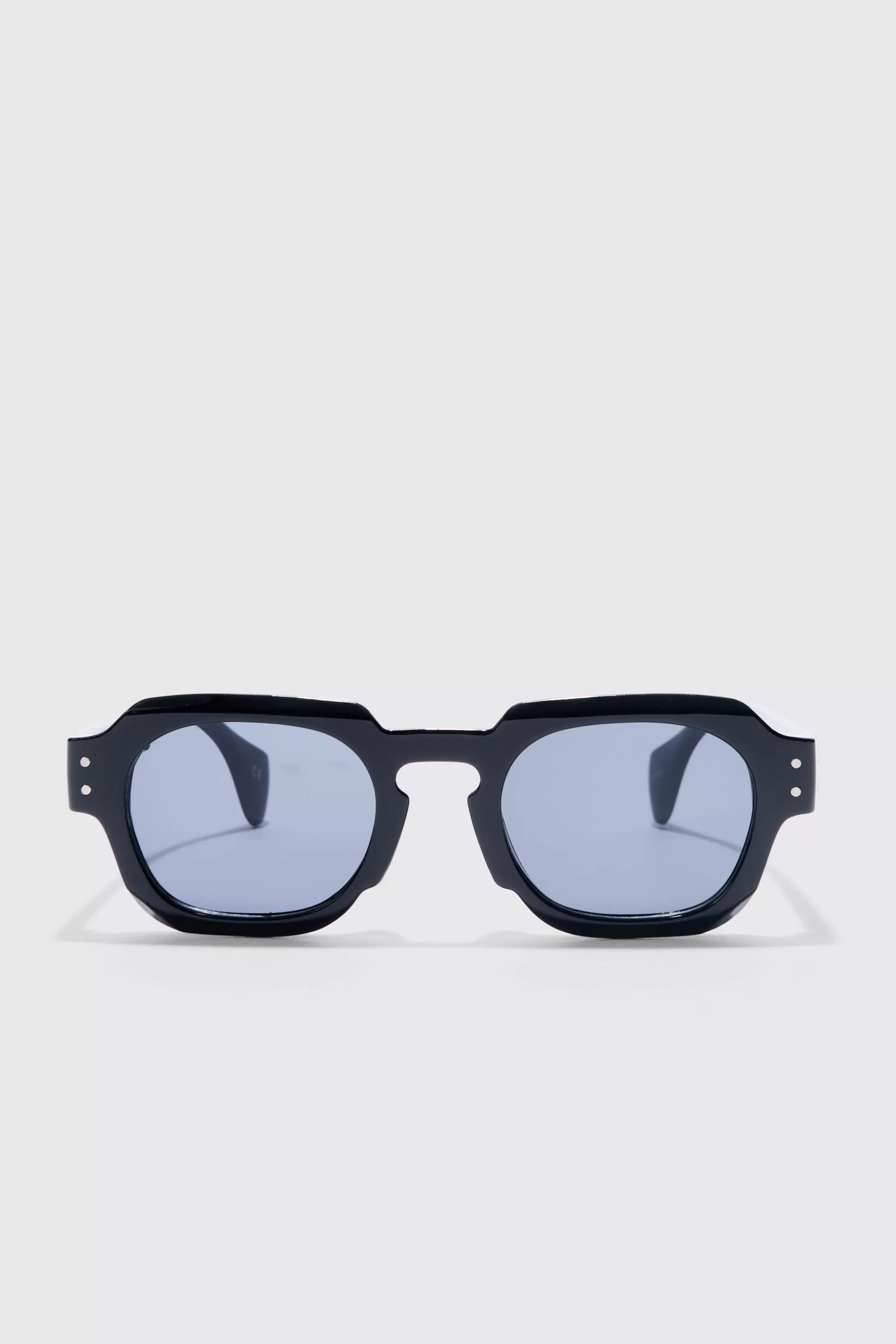 boohooMAN Round Plastic Sunglasses | UK