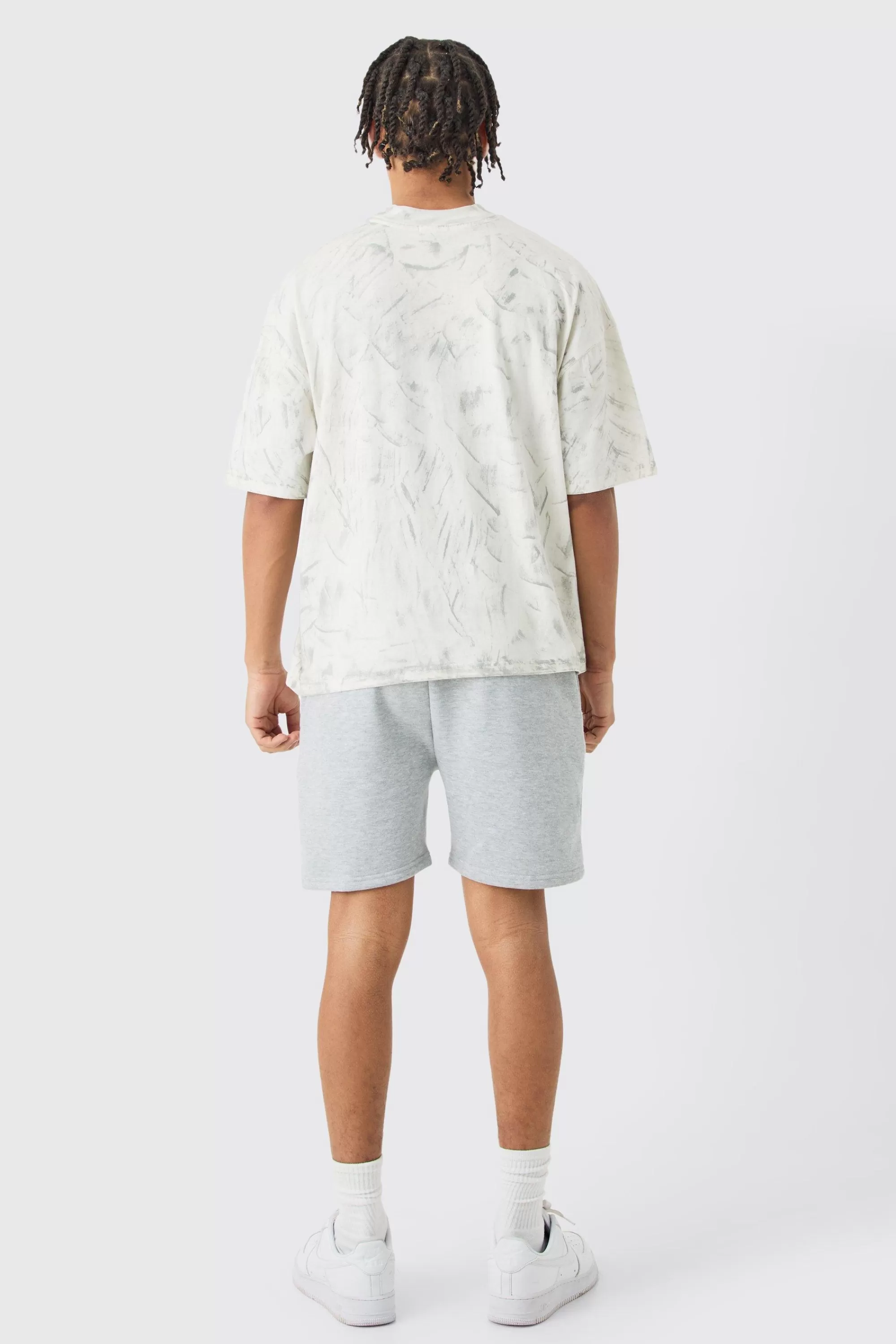 boohooMAN Short Length Slim Fit Jersey Short | UK