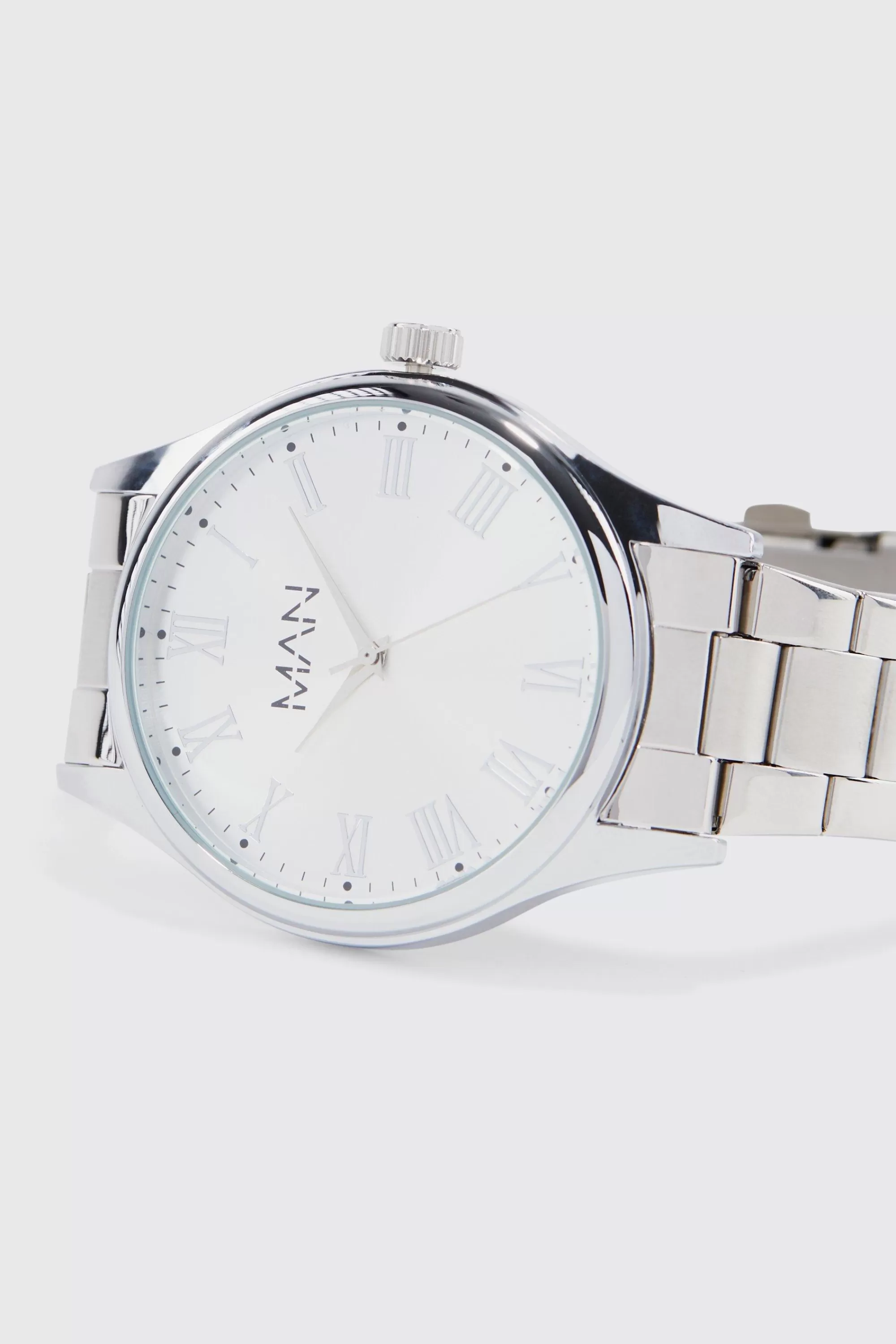 boohooMAN Plated Watch With Gift Box | UK