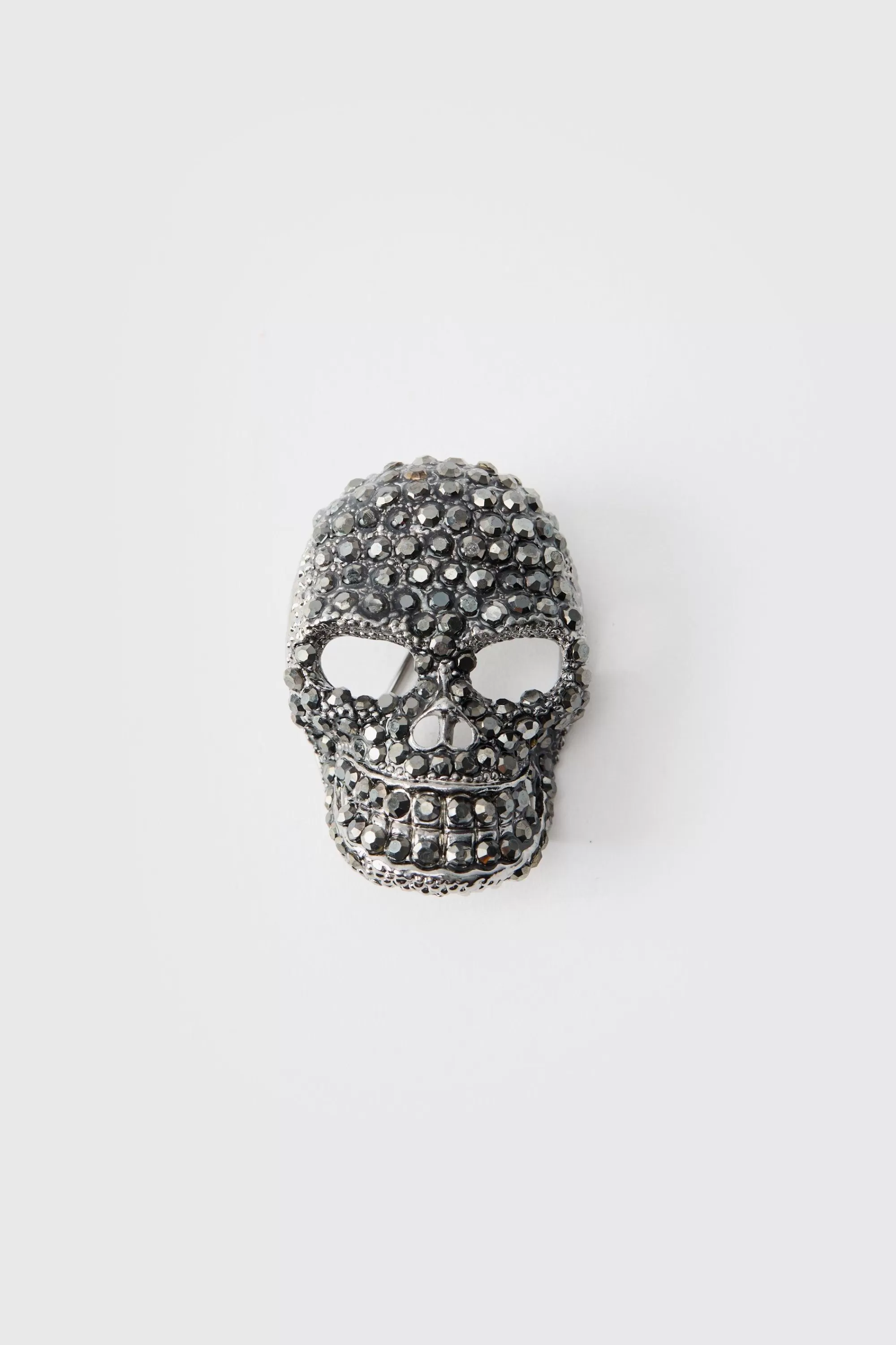 boohooMAN Skull Brooch | UK