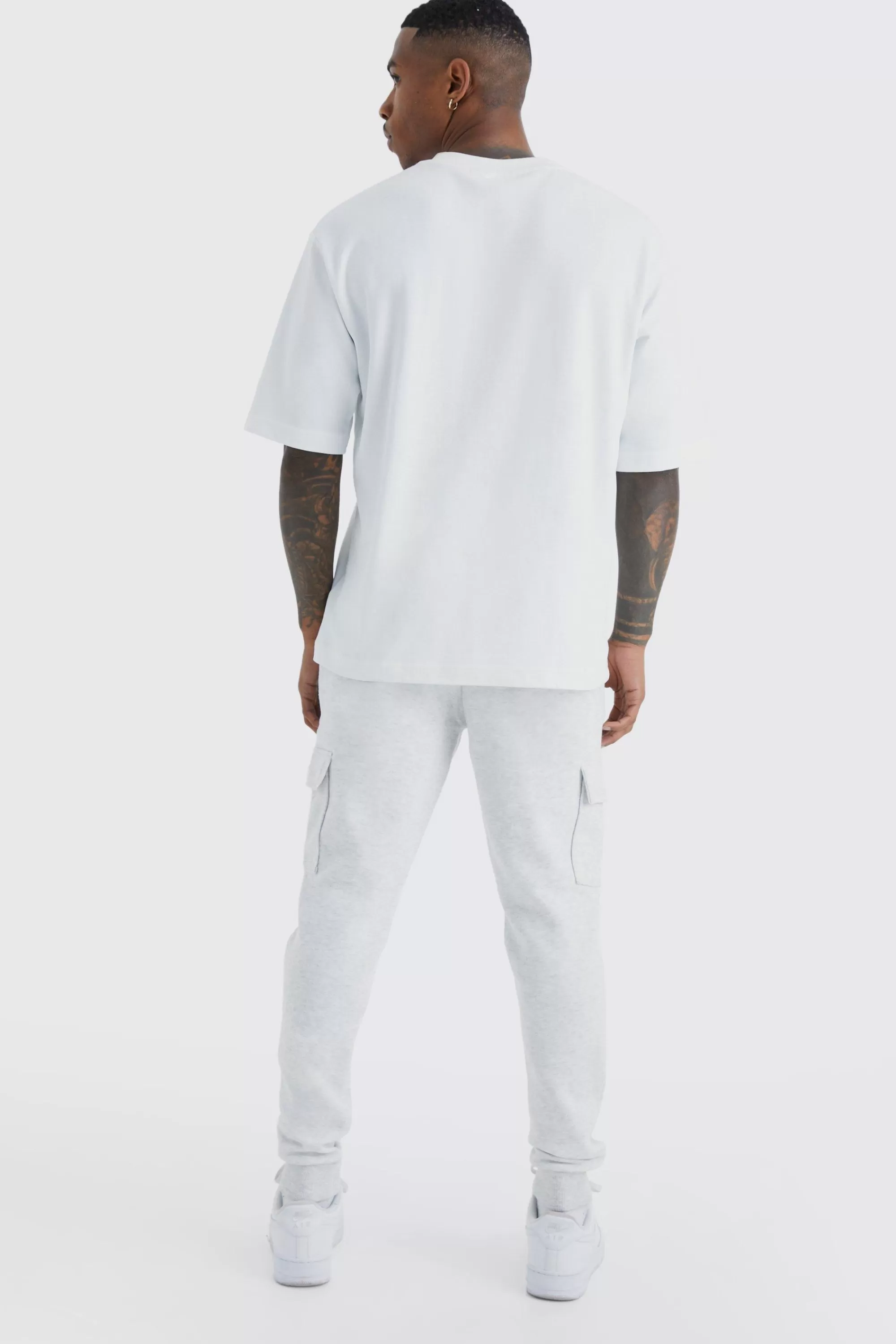 boohooMAN Skinny Fit Cargo Jogger | UK
