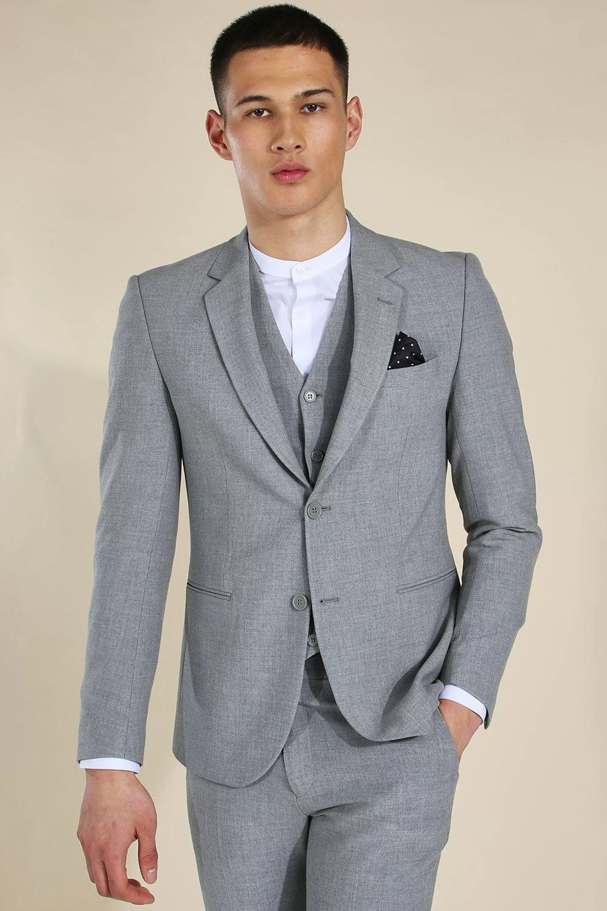 boohooMAN Skinny Single Breasted Jacket | UK