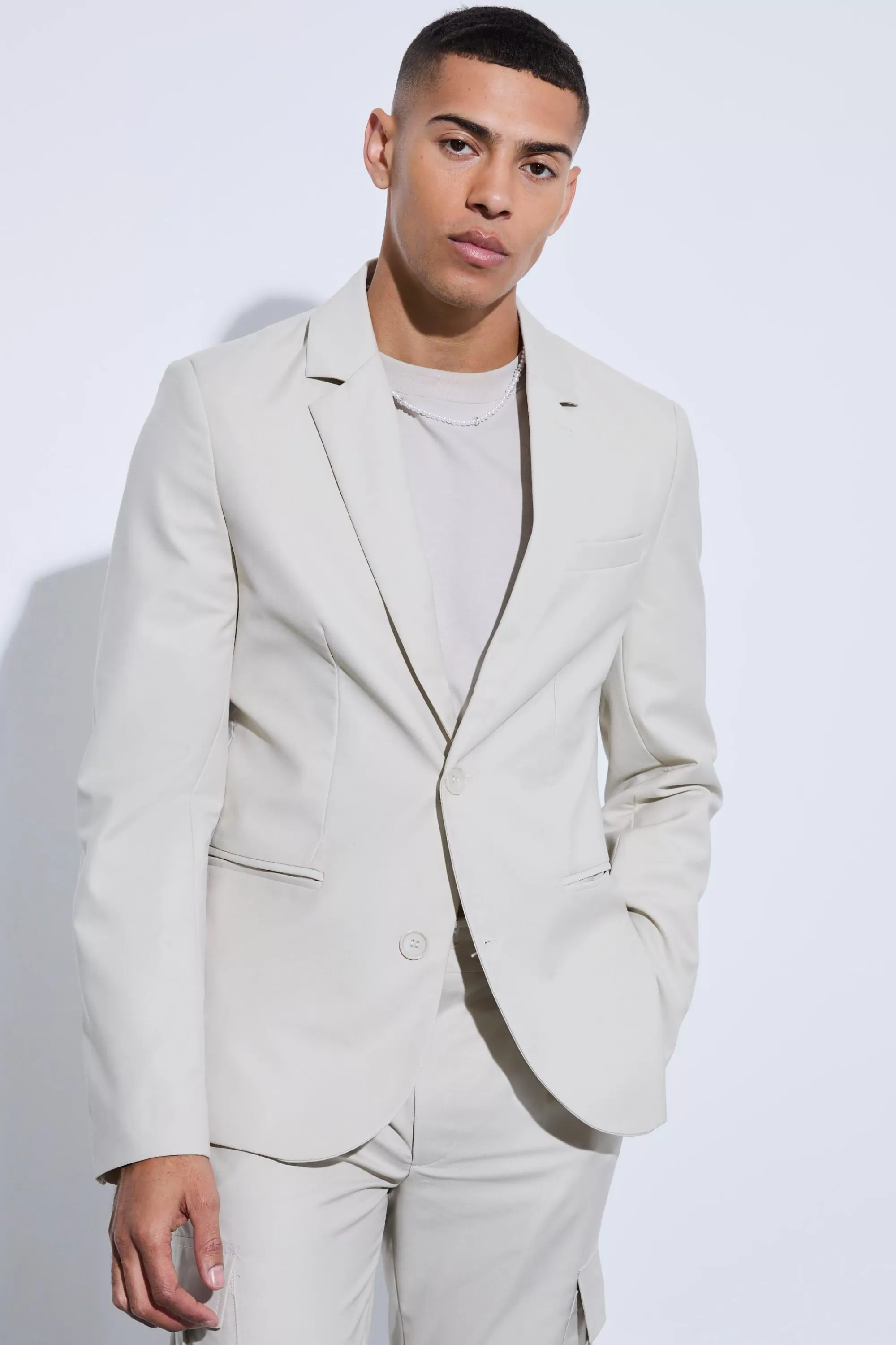 boohooMAN Slim Fit Suit Jacket | UK