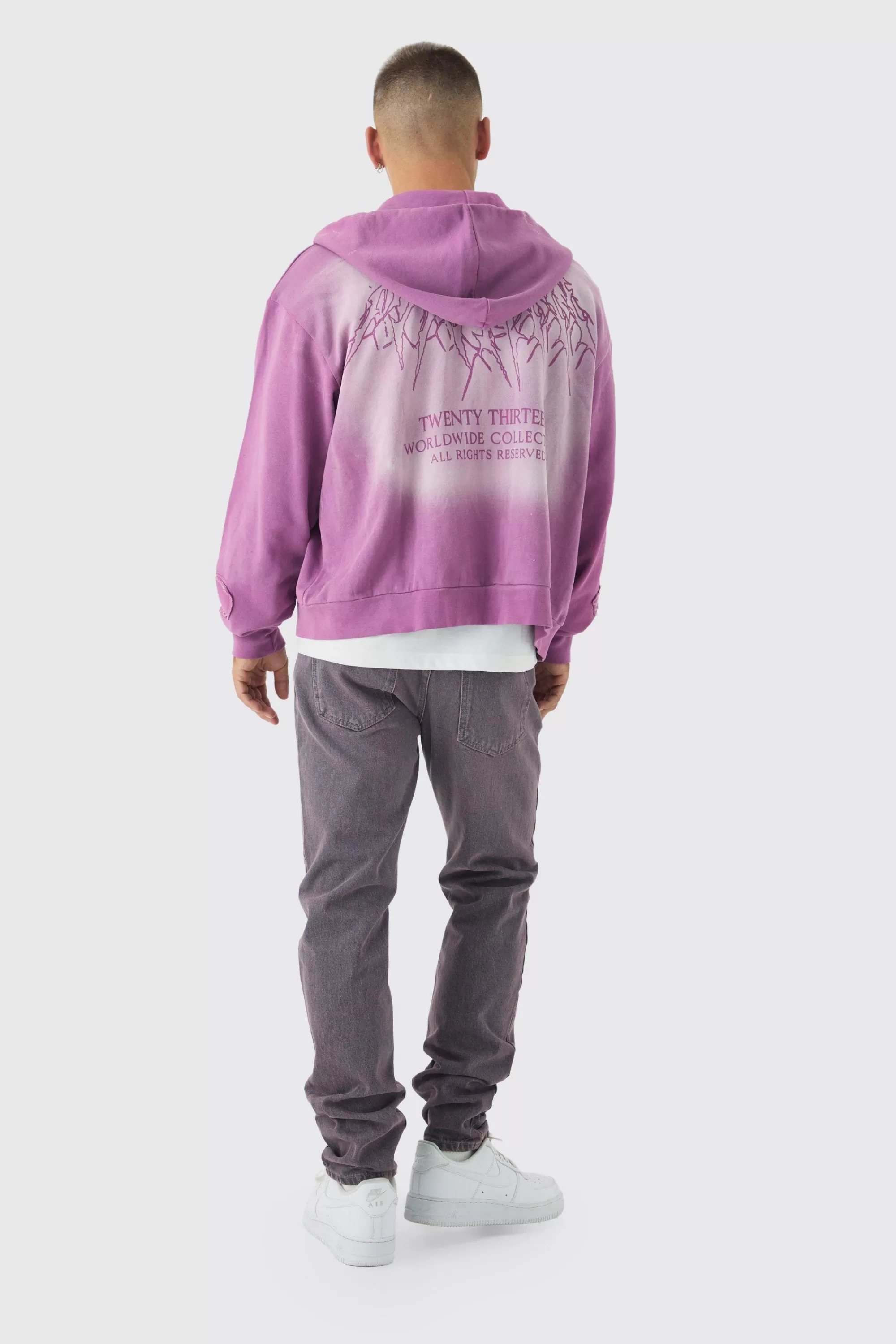 boohooMAN Slim Fit Washed Tinted Jeans | UK