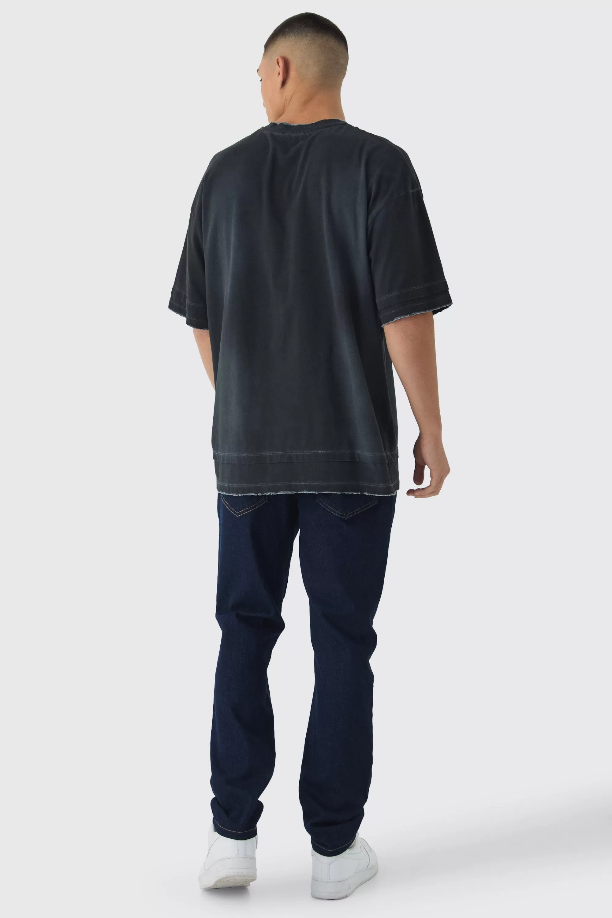 boohooMAN Slim Rigid Carpenter Denim Jeans | UK